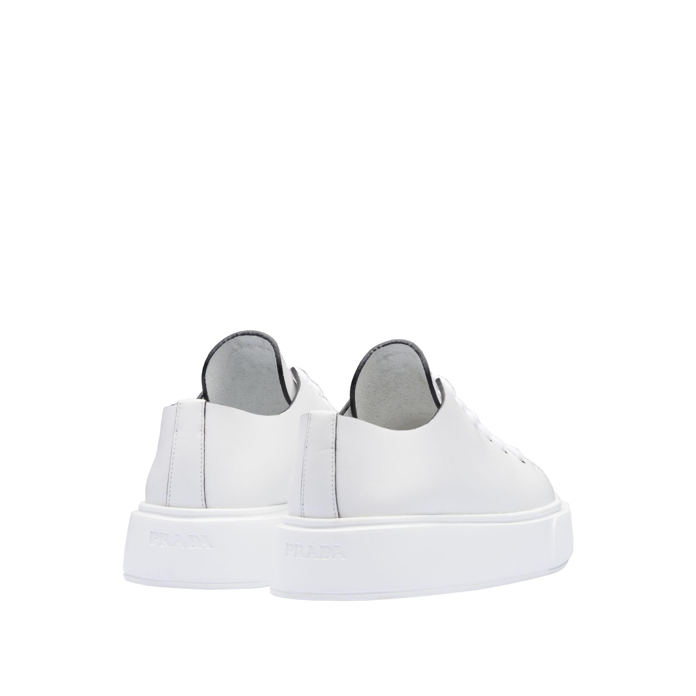 all white prada trainers