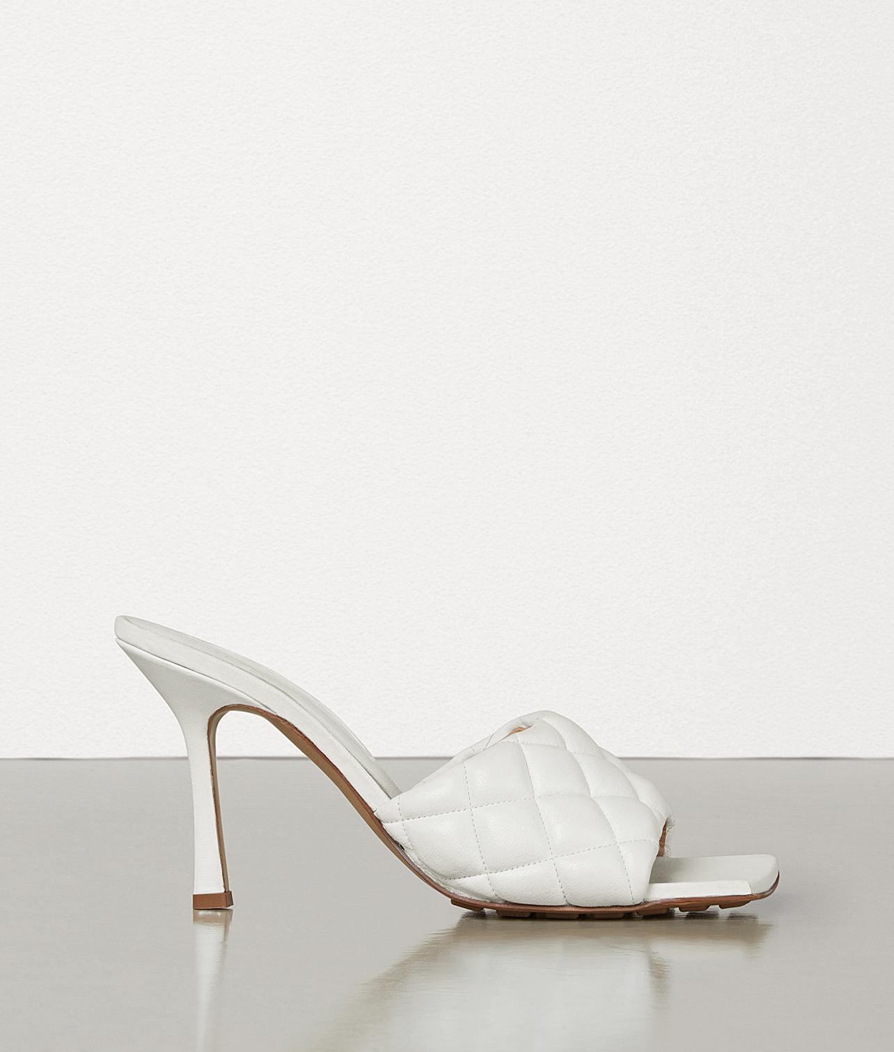 Bottega Veneta Leather Padded Sandals In Nappa Dream in White - Lyst