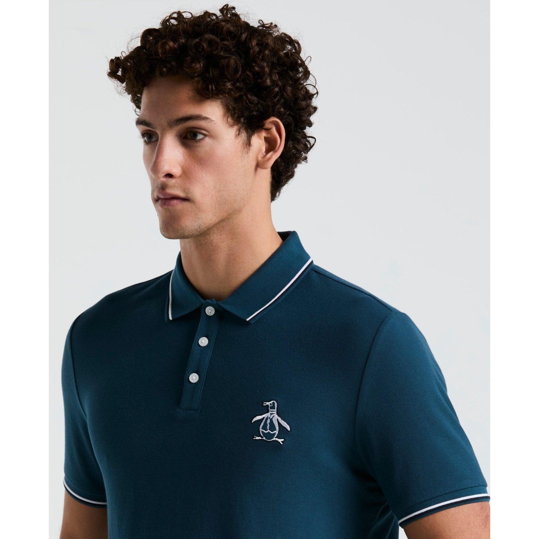 Mega Pete Penguin Emblem Shirt Original Penguin Cotton Pique Mega