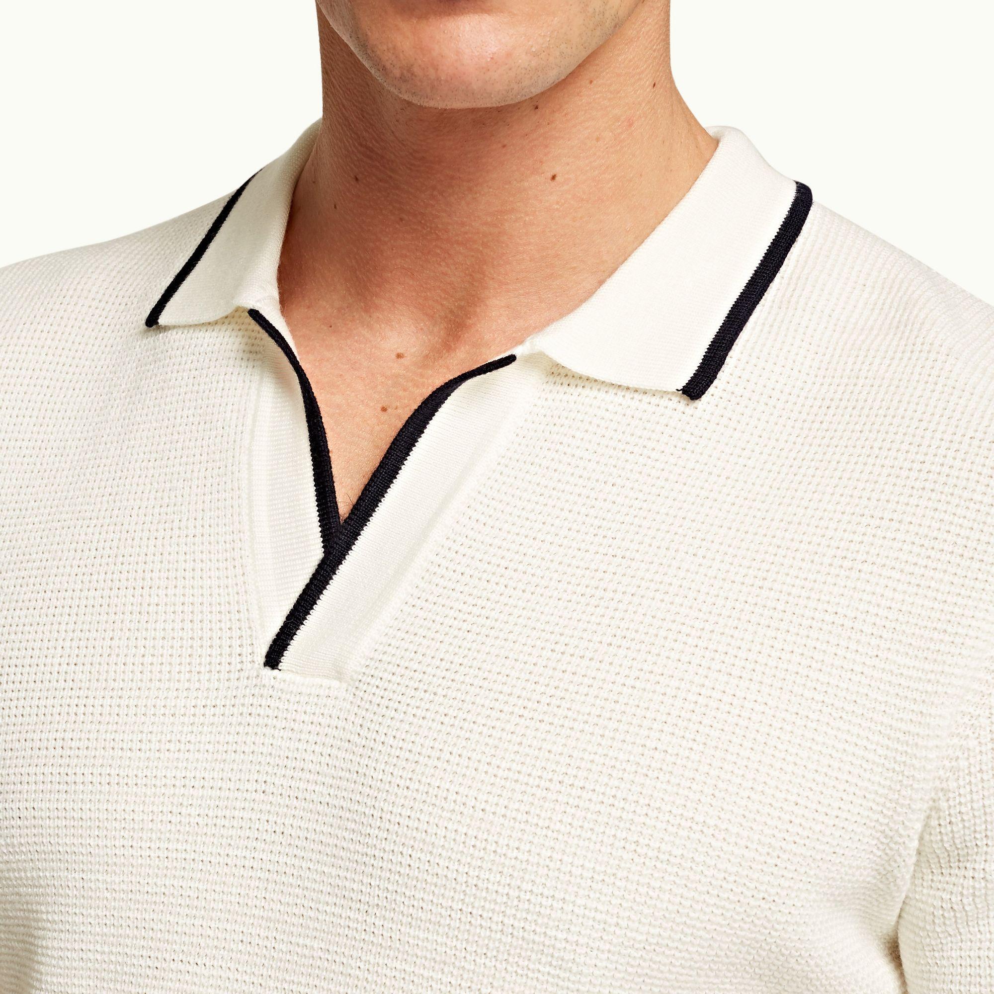 Orlebar Brown Horton Cloud Knitted Resort Polo Shirt for Men | Lyst