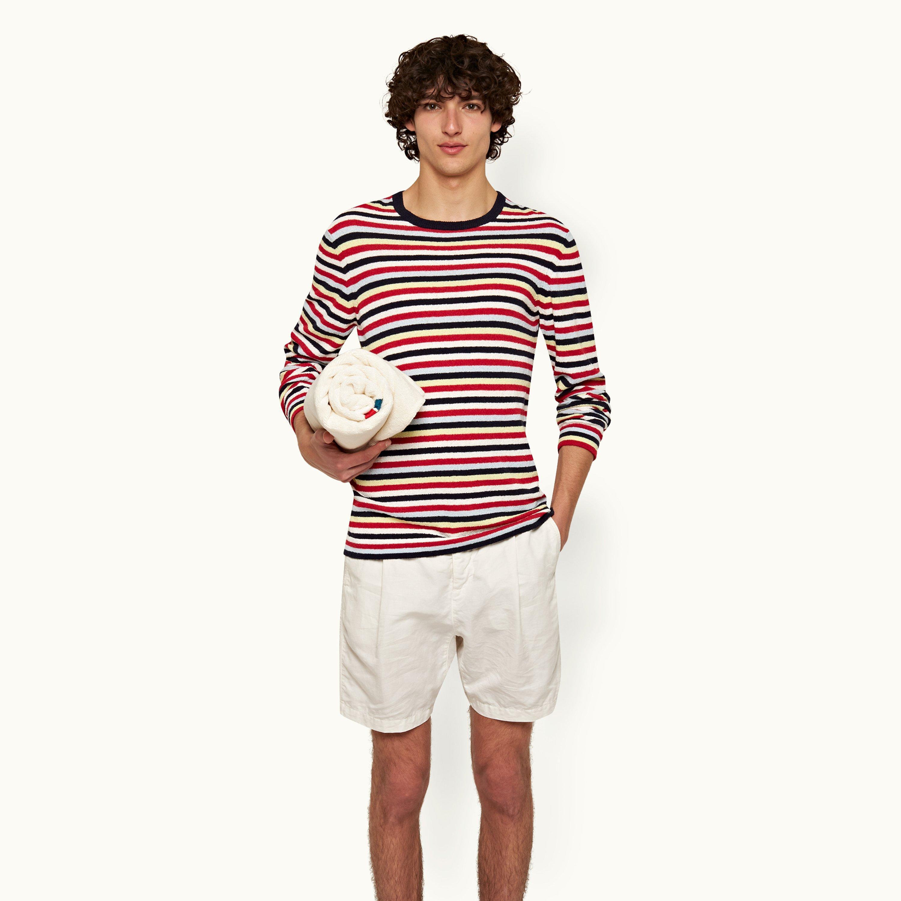 Orlebar Brown Mina Boca Stripe Polo for Men Mens Clothing T-shirts Polo shirts 