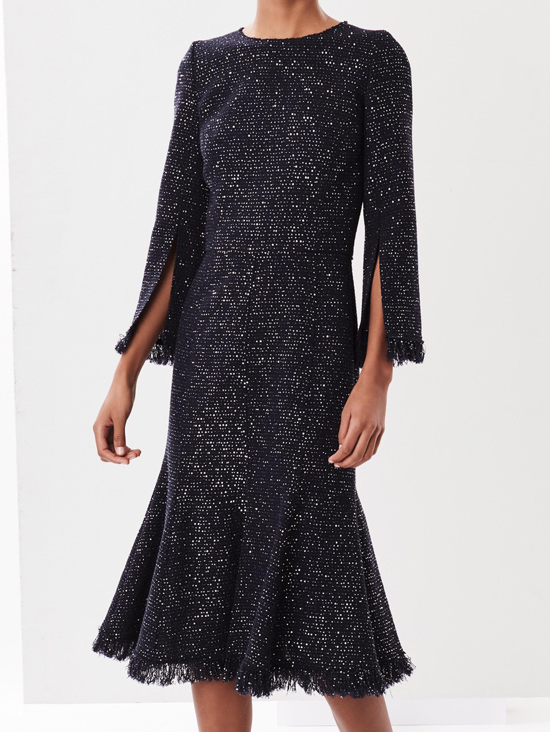 oscar de la renta tweed dress
