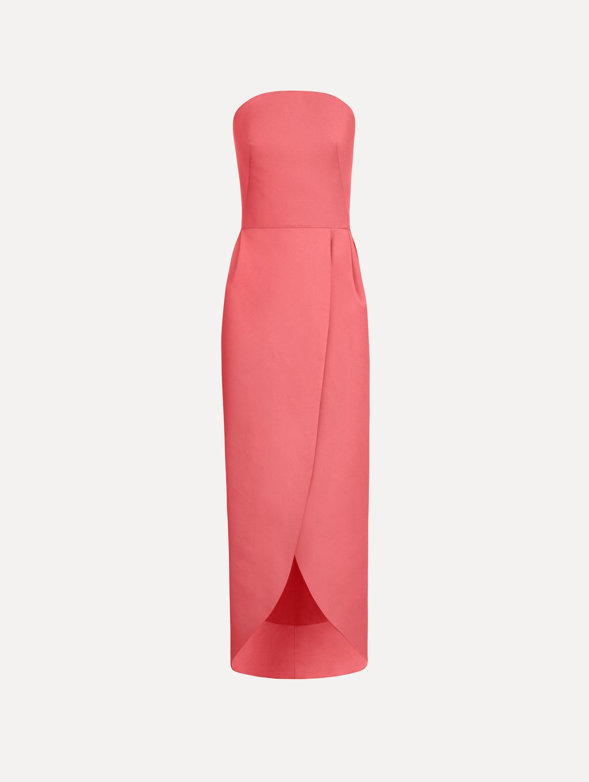 ivory chiffon strapless dress Molly