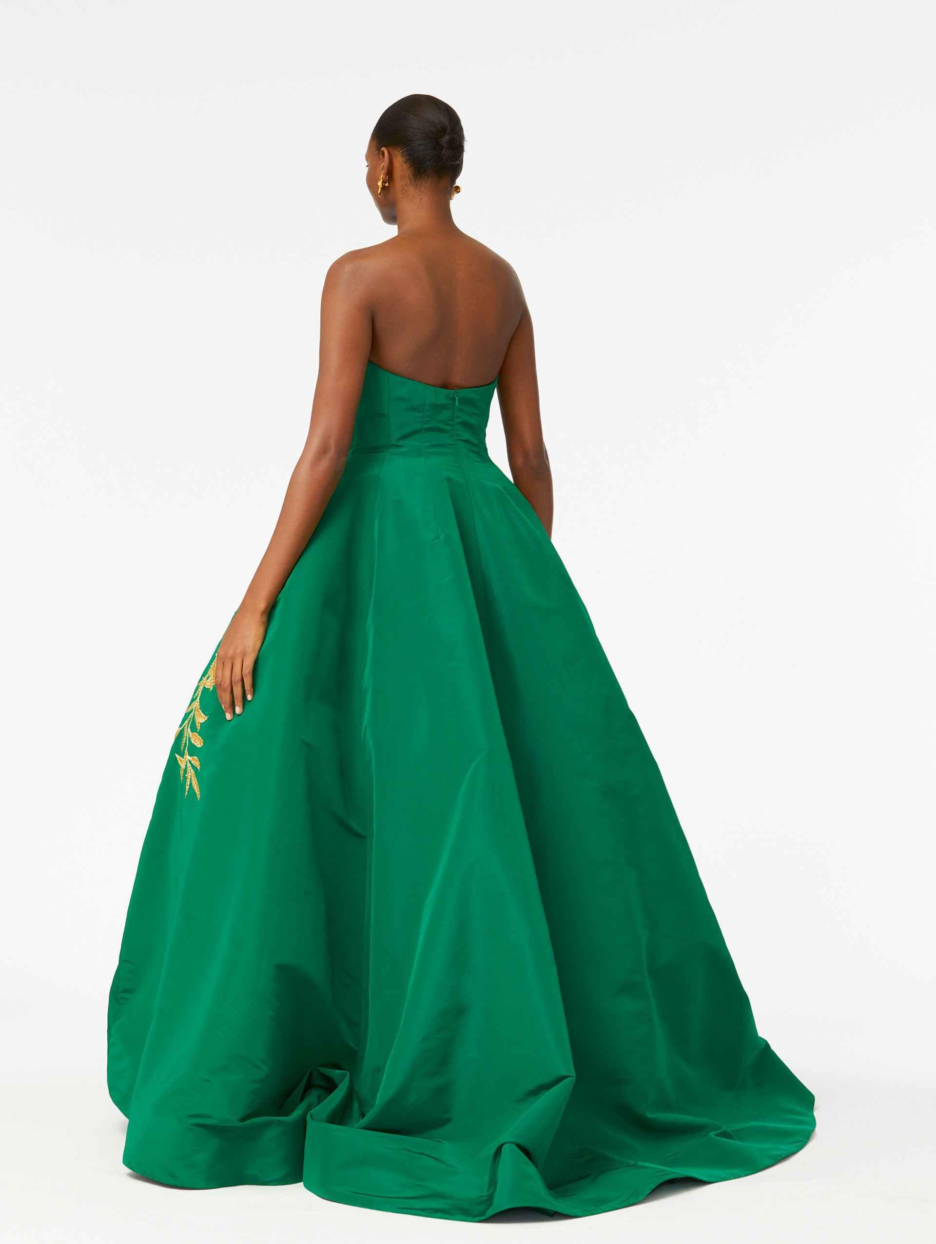 silk faille gown