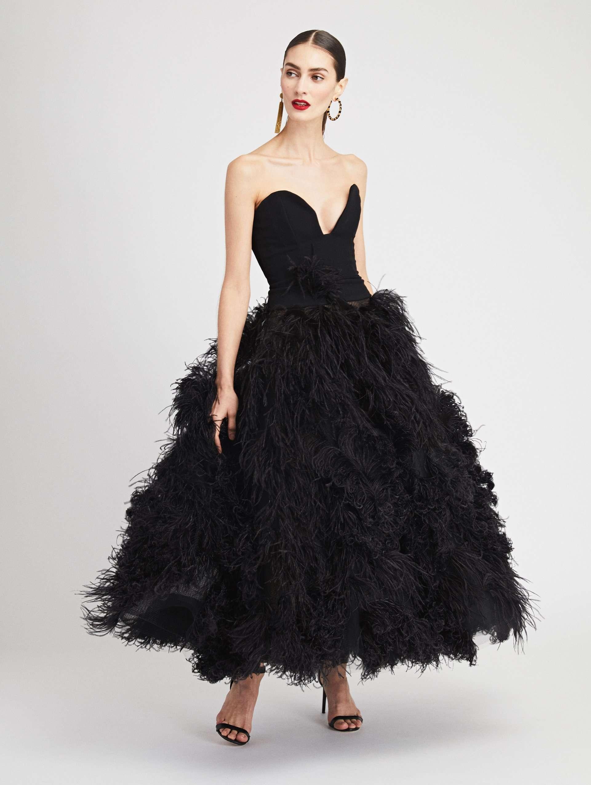 oscar de la renta crystal floral gown