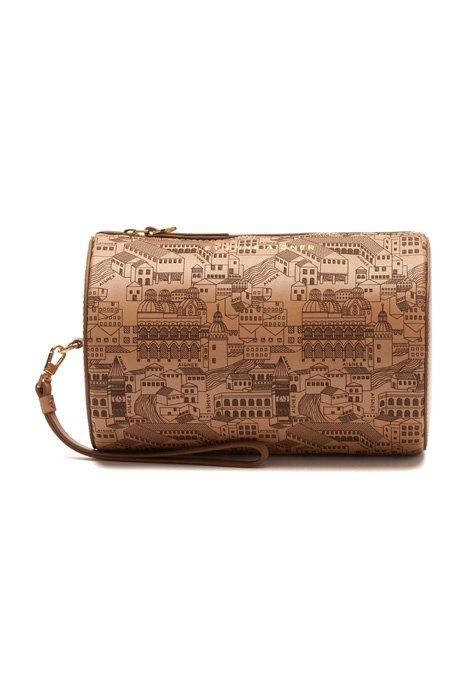 Etienne Aigner Large Roll Pouch Natural in Brown | Lyst