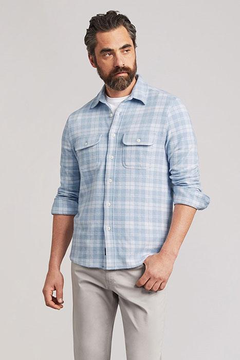 Faherty Legend Sweater Shirt Steel 