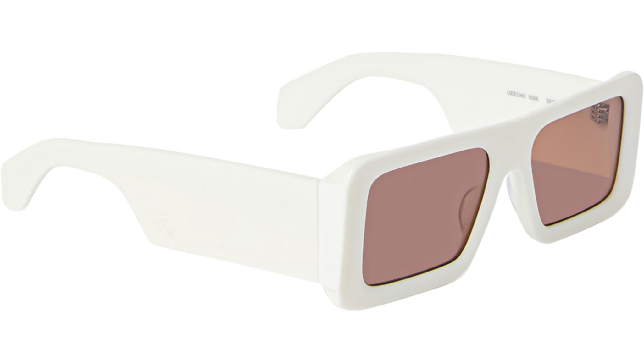 Off-White OERI140 TROY 0164 Rectangle Sunglasses – White/Brown Off-White Arthur Oeri016 Rectangle Sunglasses | Fashion Eyewear main image 4