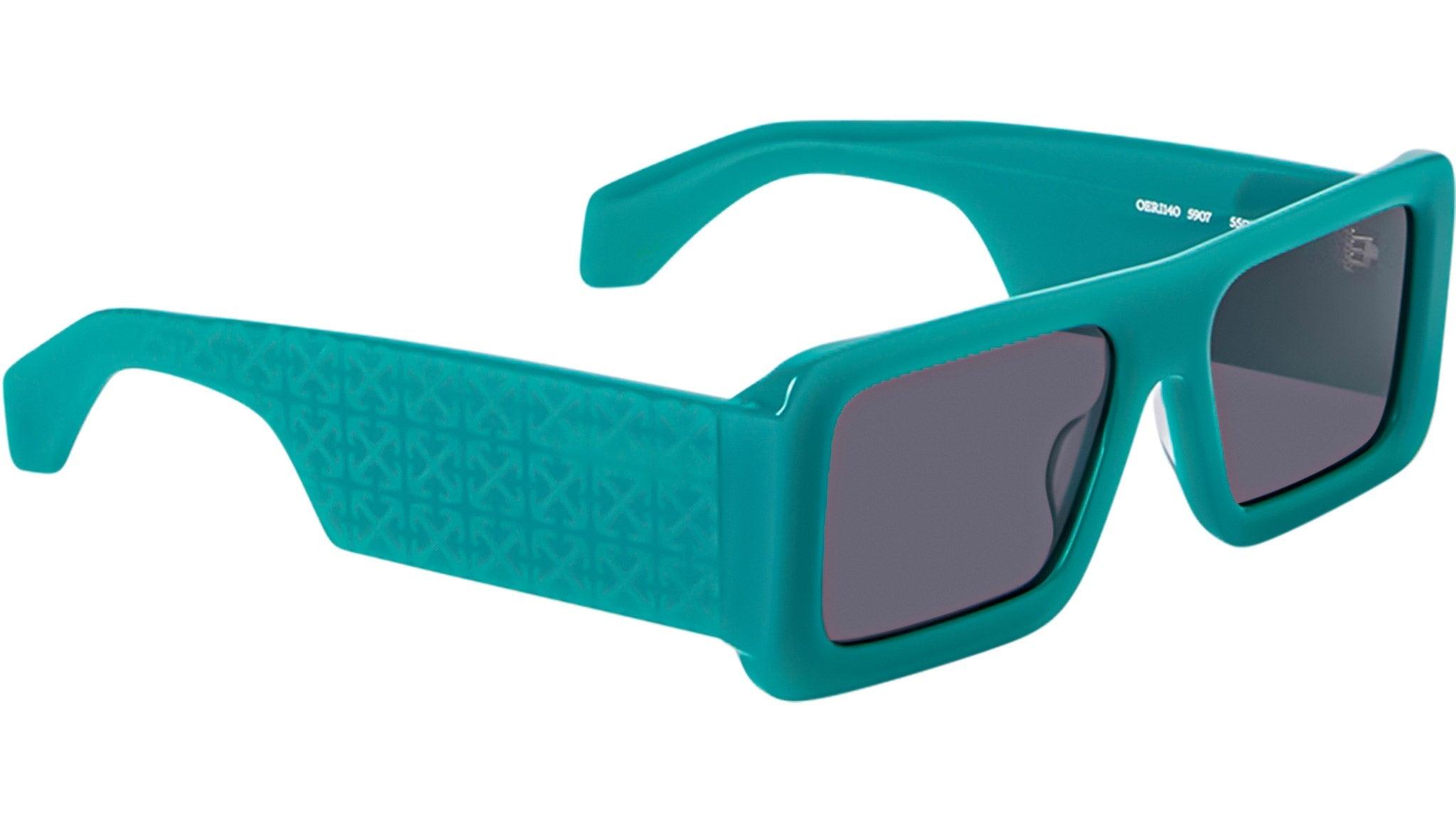 Off-White OERI140 TROY 5907 Rectangle Sunglasses – Teal/Dark Grey Oliver Peoples TK-14 with Silver frame and Enoki Gradient  main image 4