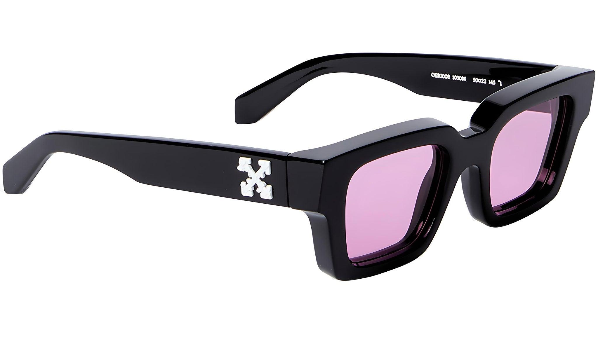 Off-White VIRGIL Women Sunglasses Black Pink Square OERI008 1030 NEW AUTHENTIC Off-White OFF WHITE Virgil Sunglasses BLACK/PINK | Grailed main image 2
