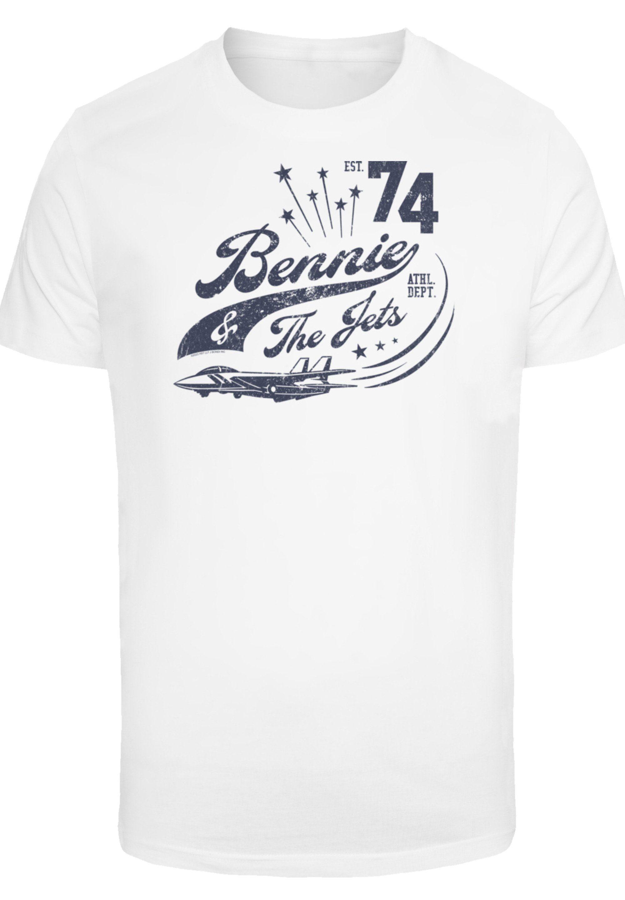 F4NT4STIC T-Shirt Elton Musik, Band, The Bennie in Herren John Lyst | And für Logo DE Jets Weiß