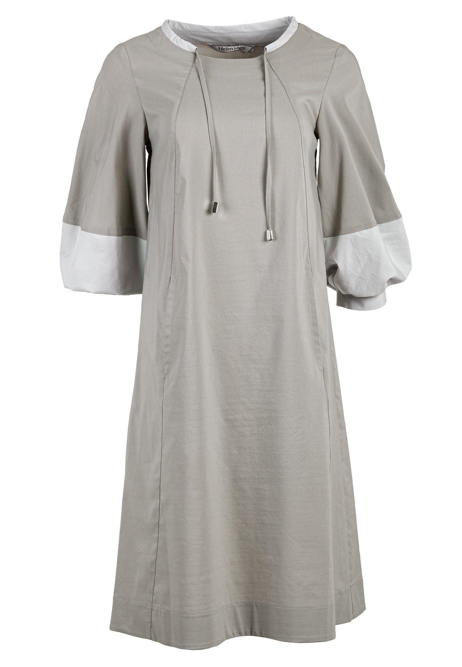 HELMIDGE A-Linien-Kleid Midikleid in Grau | Lyst DE
