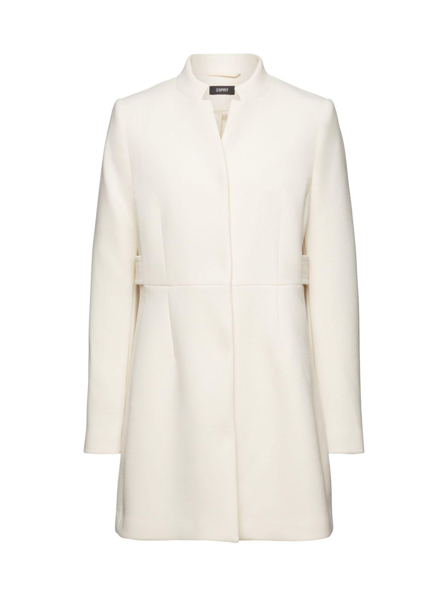 Esprit Collection Kurzmantel Taillierter Mantel mit umgekehrtem  Reverskragen in Weiß | Lyst DE