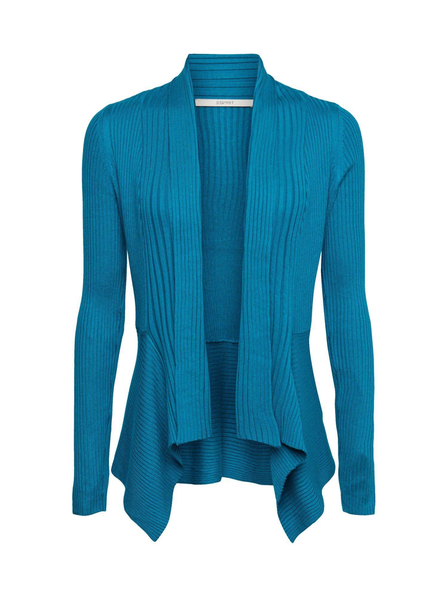 Bright Blue Esprit Damen Strickjacke Blau Esprit Strickjacke