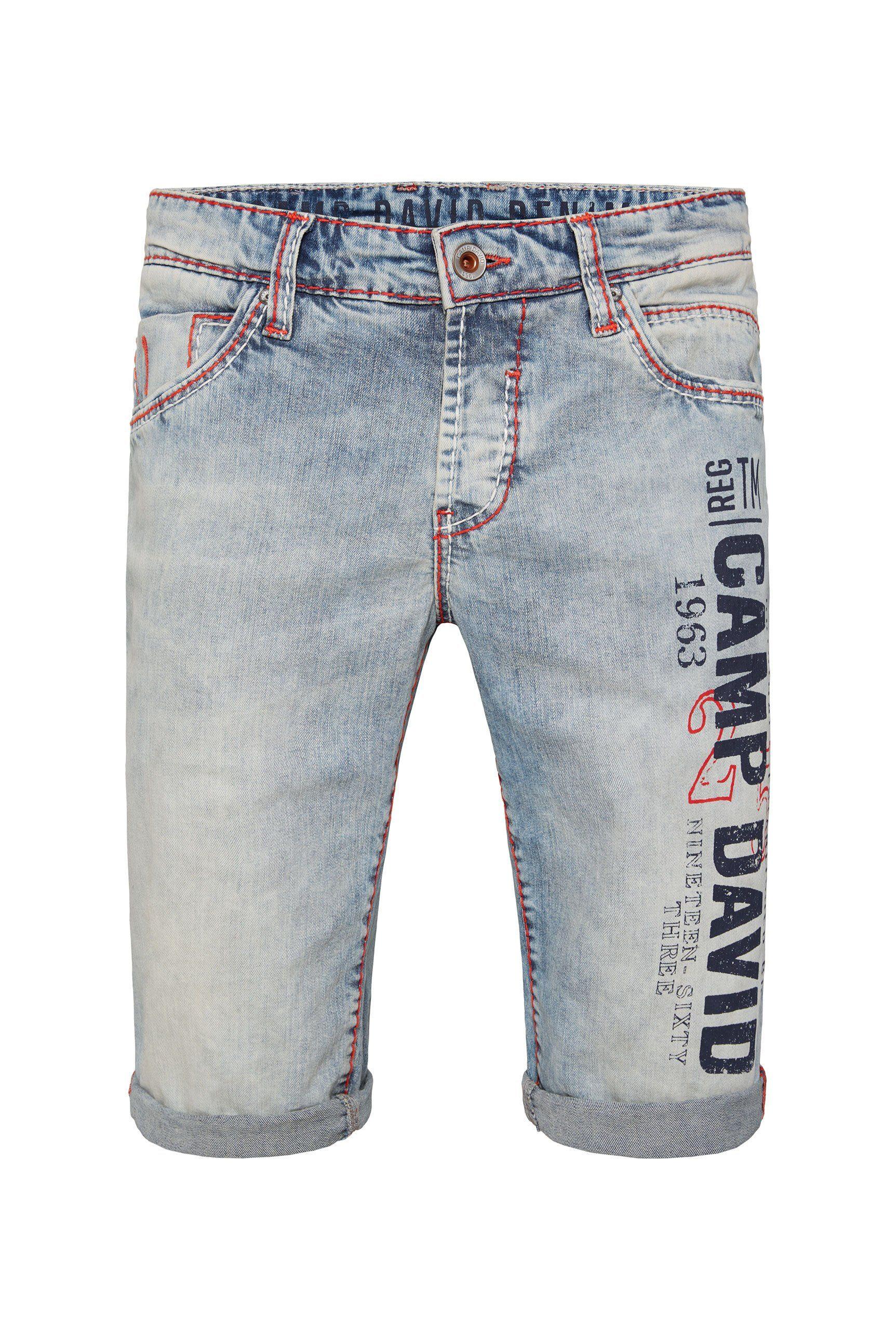 Camp David Jeansshorts mit Turn-Up Saum in Blau fr Herren | Lyst DE