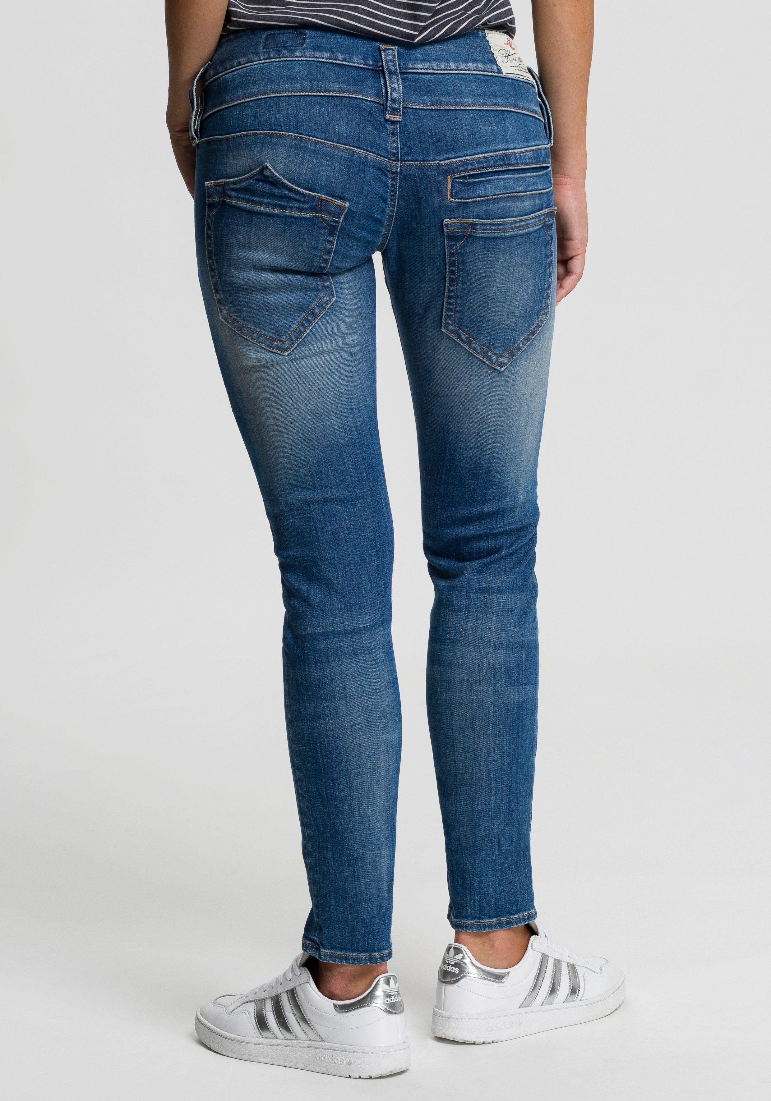 Herrlicher Slim Fit Jeans Pitch Slim in het Blauw | Lyst NL