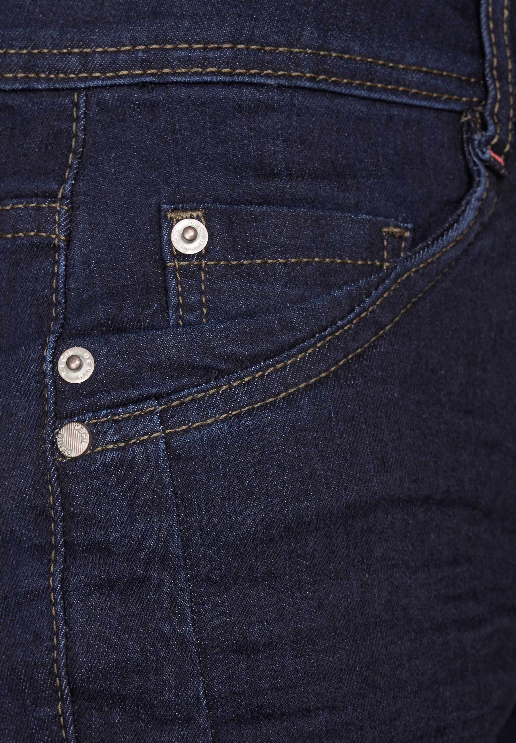 Baumwolle Lyst in DE Stretchanteil aus Slim-fit-Jeans | mit Blau Cecil