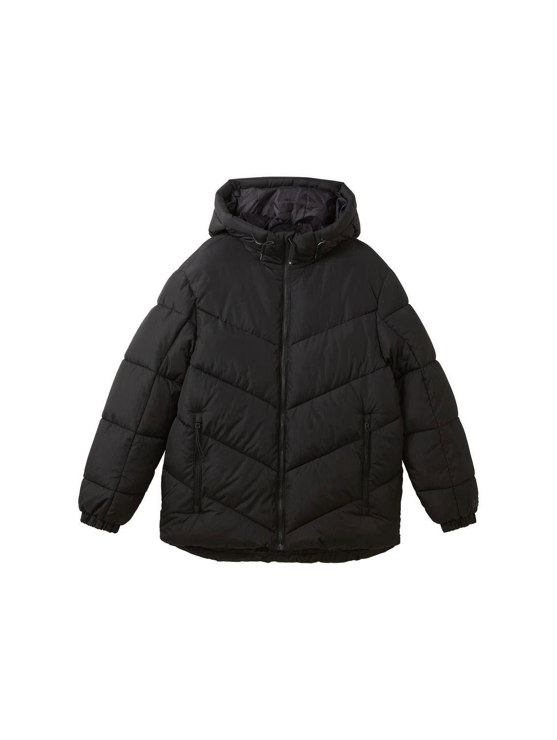 Tom Tailor Denim Outdoorjacke hooded puffer jacket, Black für Herren | Lyst  DE