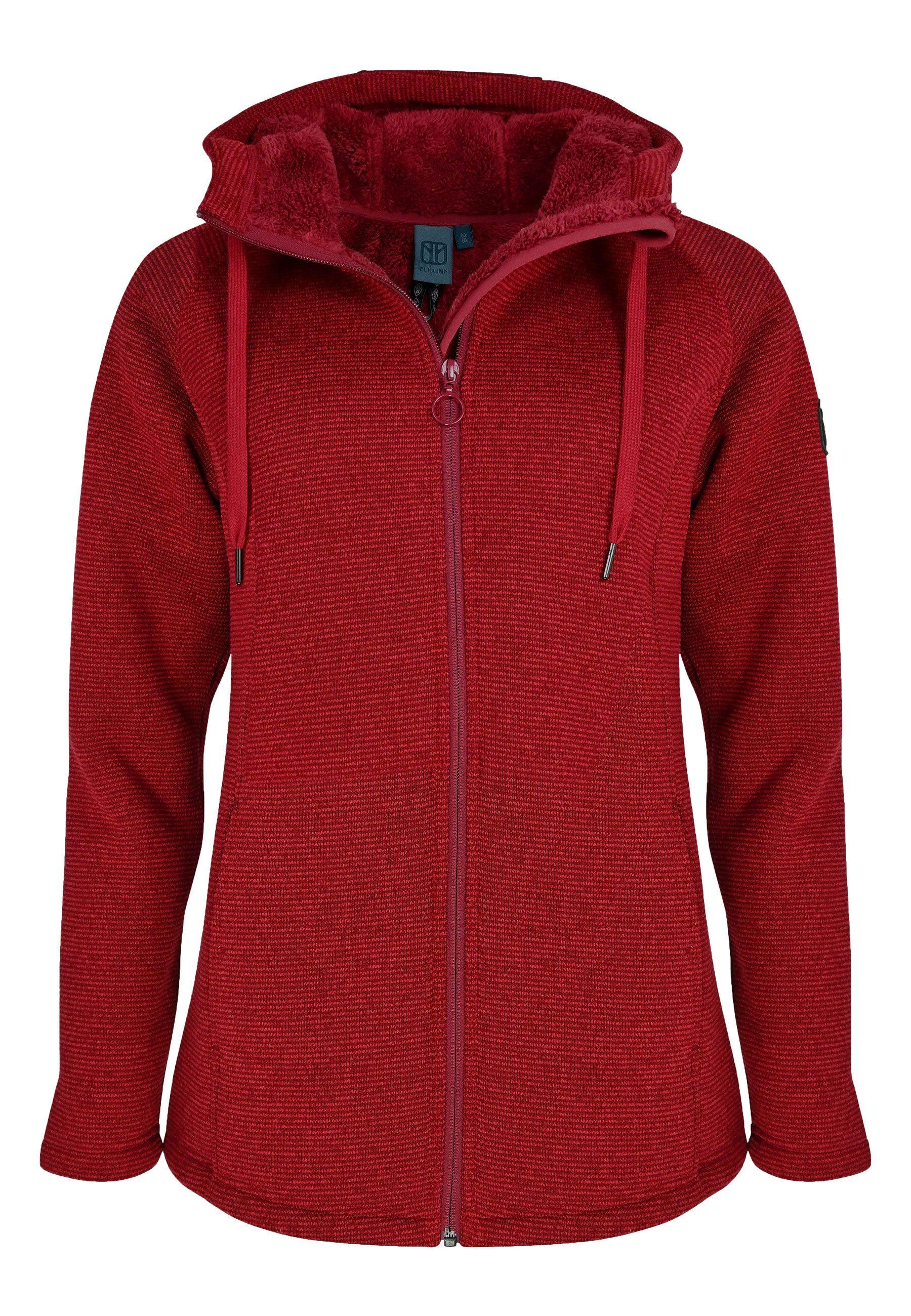 Damen Fleecejacke Mit Kapuze GÃ¼nstig Elkline Kapuzenjacke Elkline