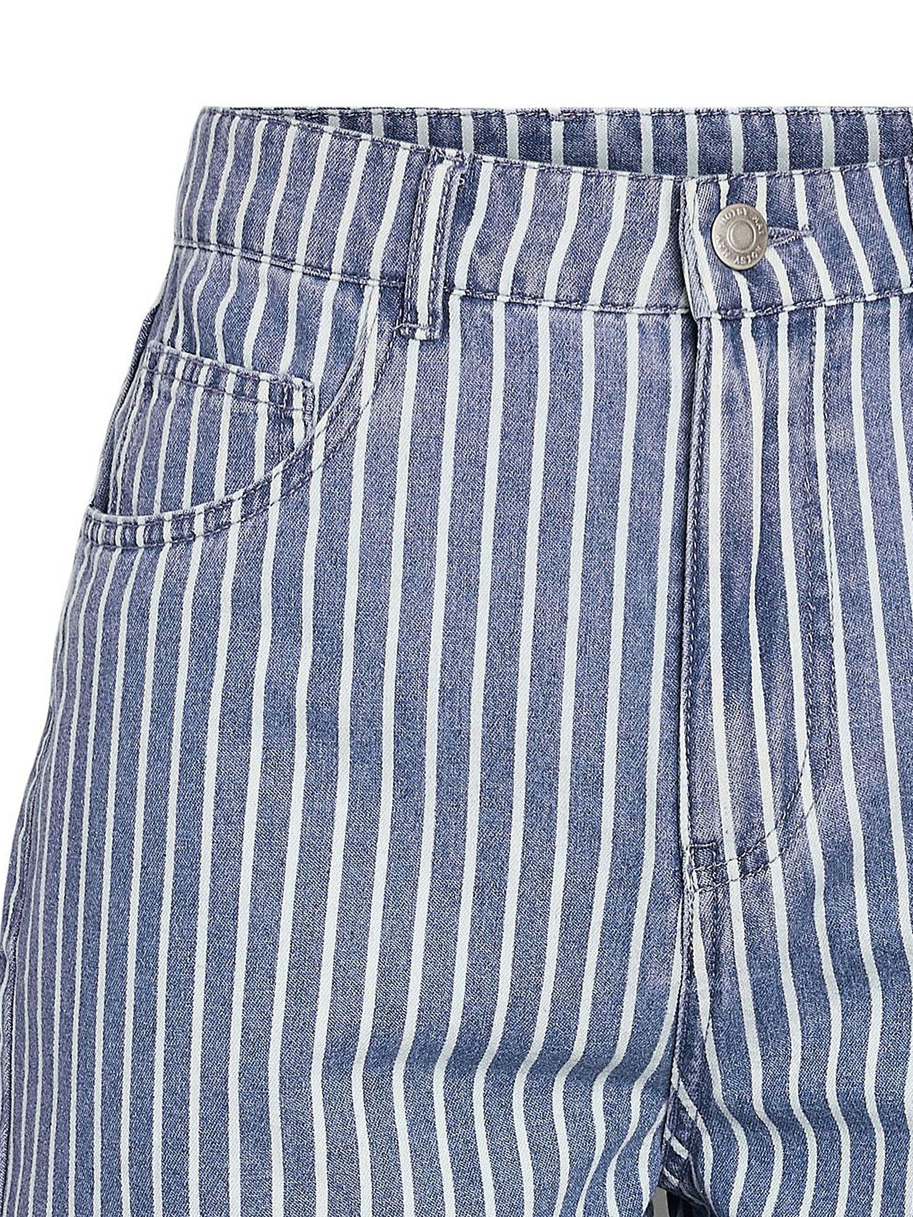 Noisy May Damen Shorts - Jeansshorts Mit Umgeschlagenem Saum