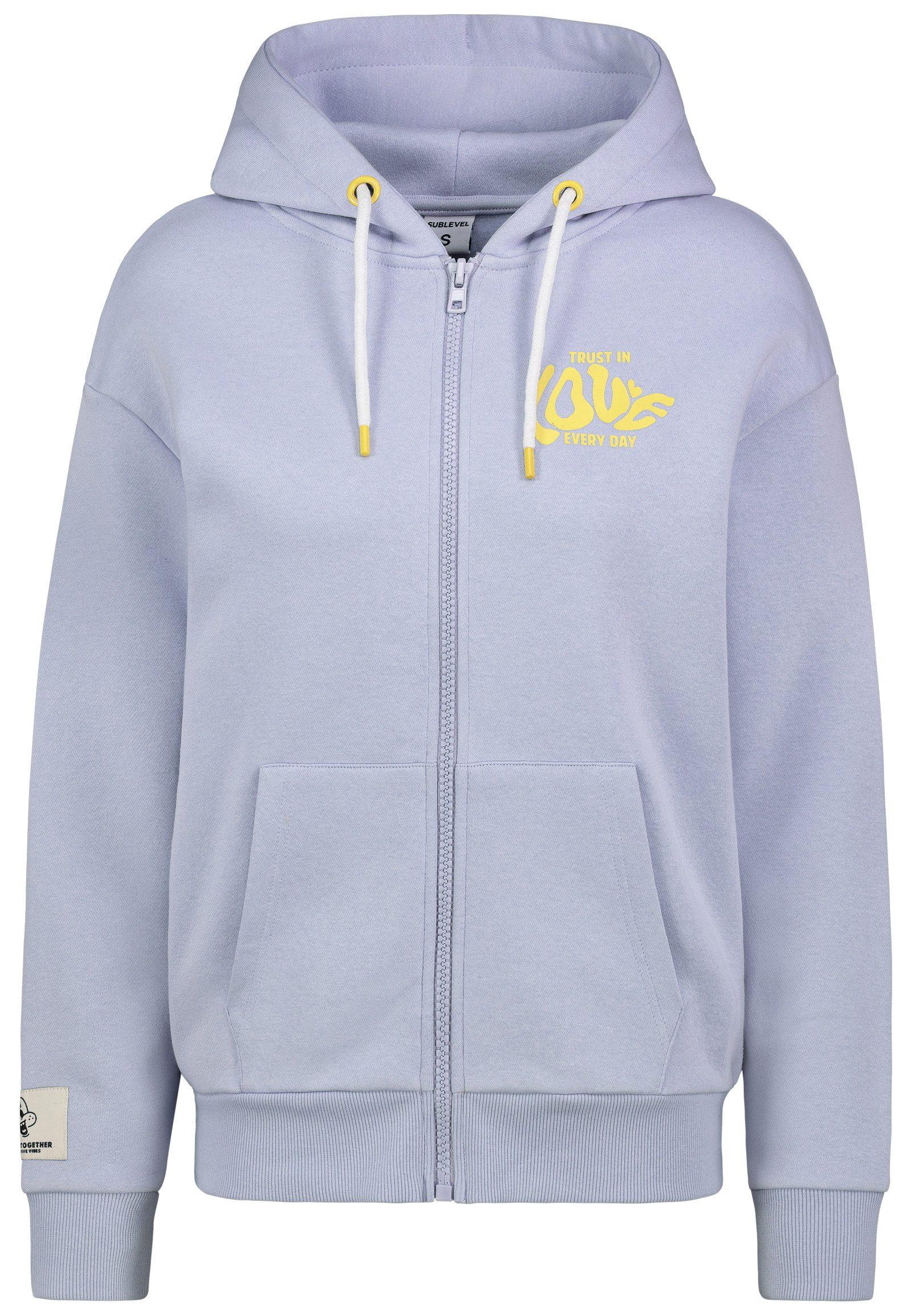 Sublevel Zip Hoodie Mit Backprint SUBLEVEL Hoodie WORLDWIDE