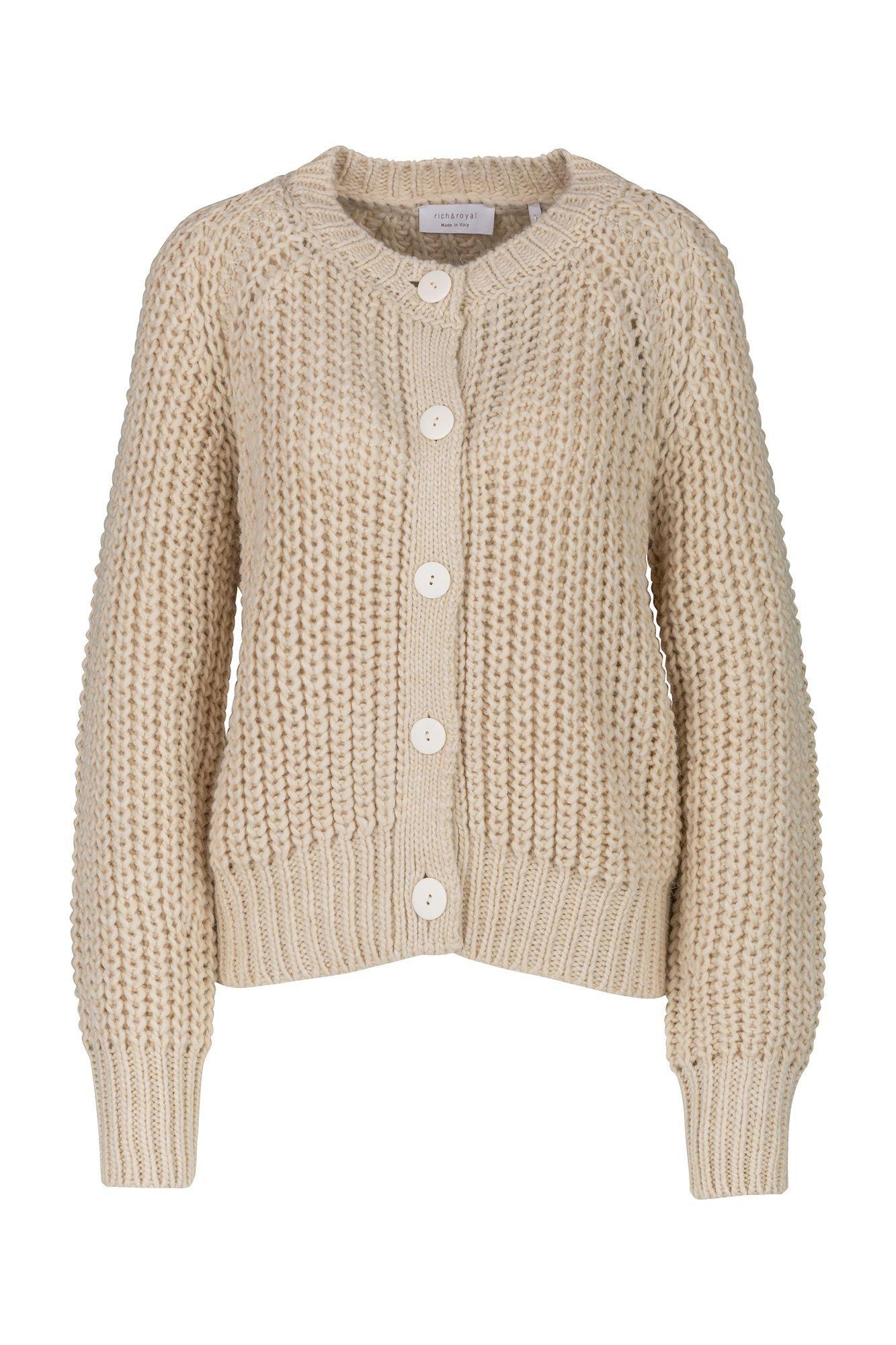 K&ö Rich And Royal Strickjacke Schwarz RICH ROYAL Strickjacke