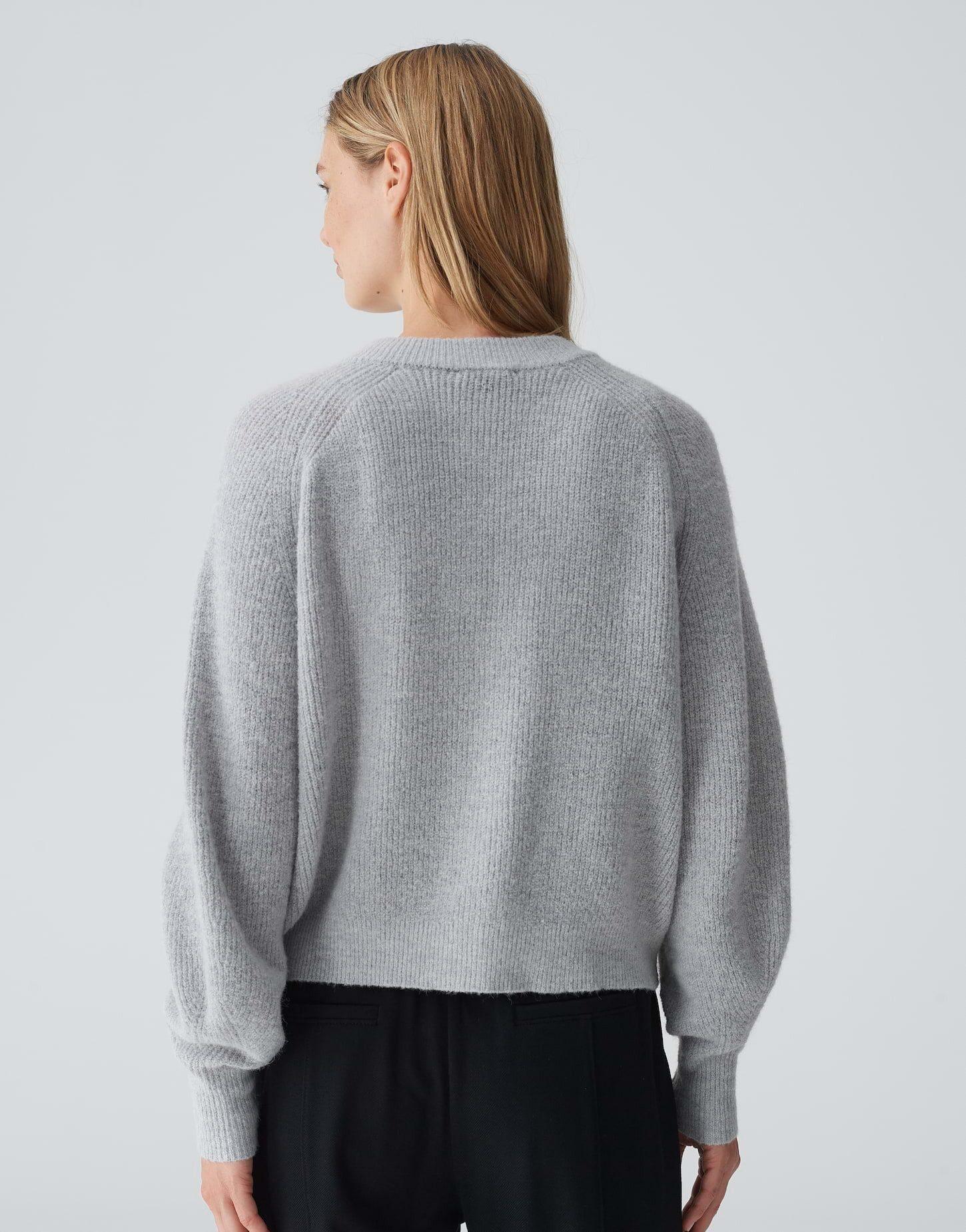 Ladies Cardigan Opus Cardigan Grau Cardigan Opus Strickjacke Grau