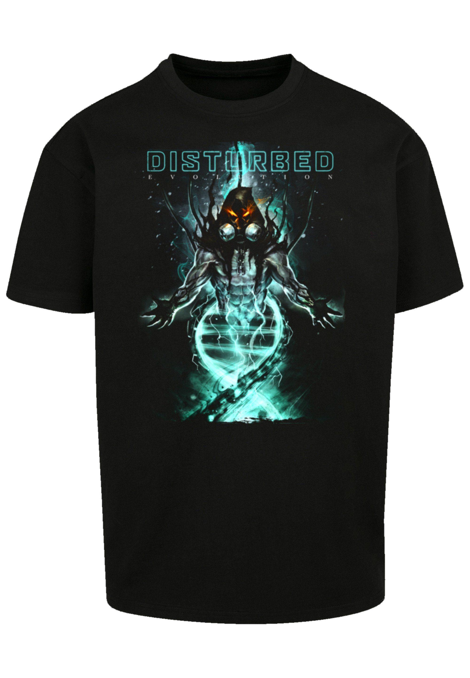Disturbed Evolving Herren F4NT4STIC DE Premium Metal in für Shirt | Creature Rock-Musik, Qualität, Lyst Grün Band Heavy