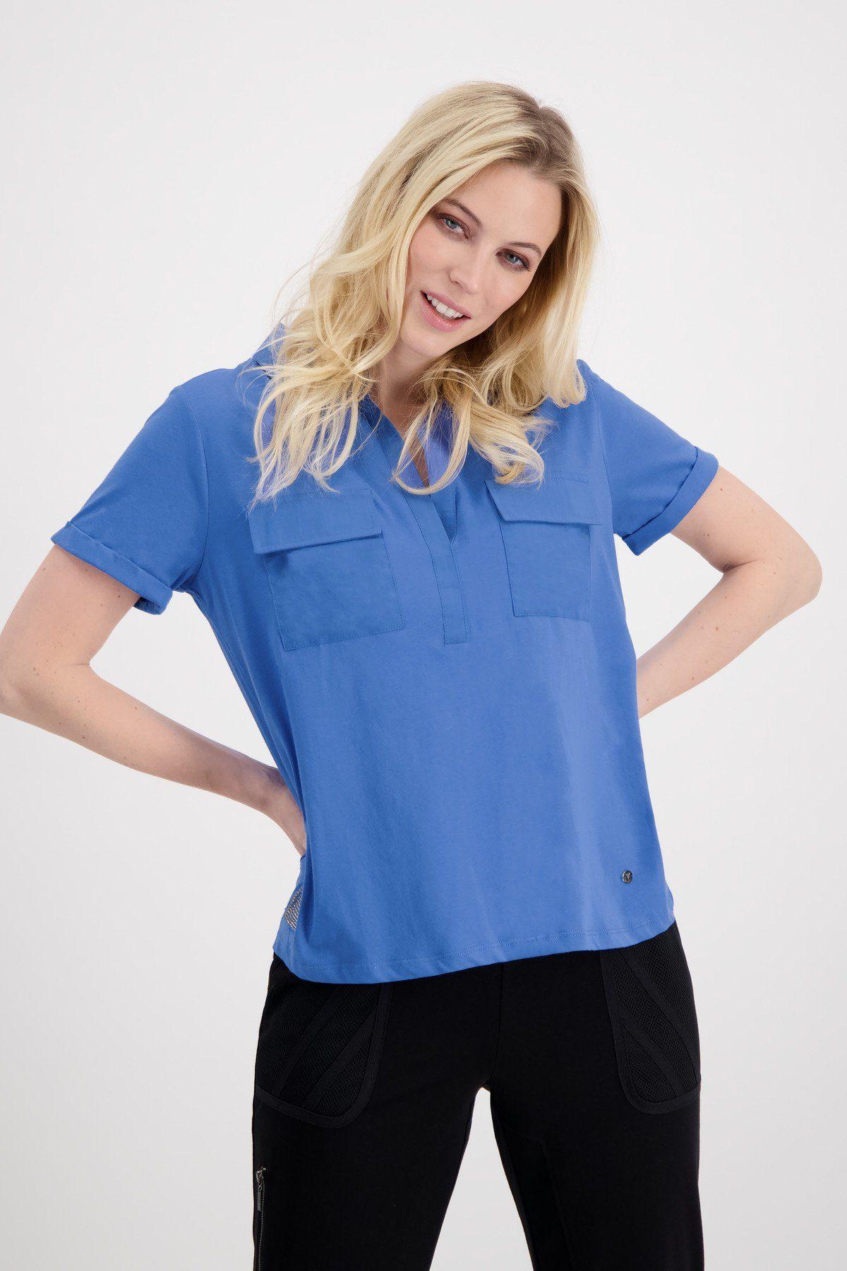 Monari Poloshirt Polo Shirt mit aufgesetzten Taschen aus Baumwolle in Blau  | Lyst DE
