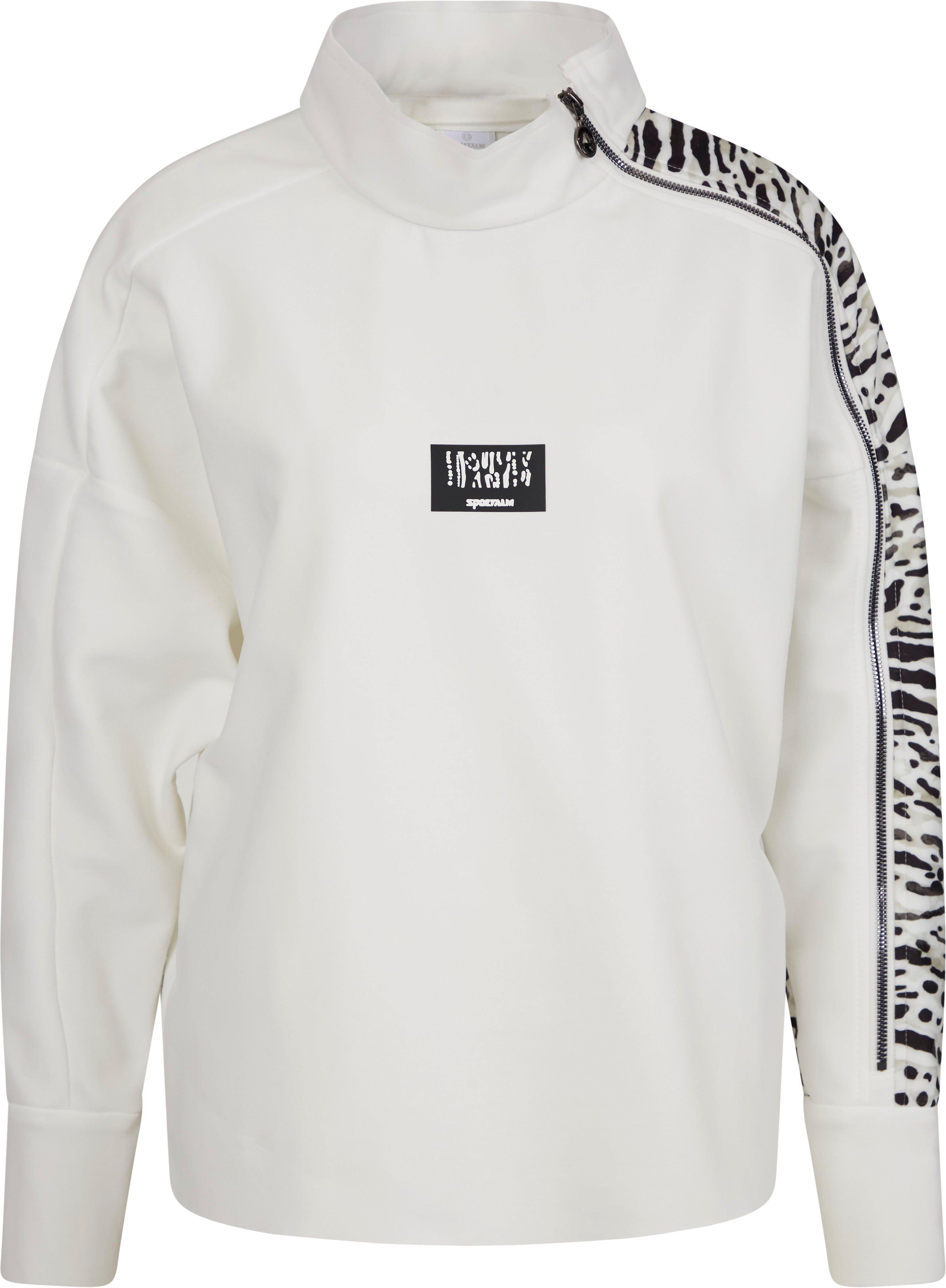 Sportalm Kitzbühel Sweatshirt mit Zierreißverschluss in Weiß | Lyst DE