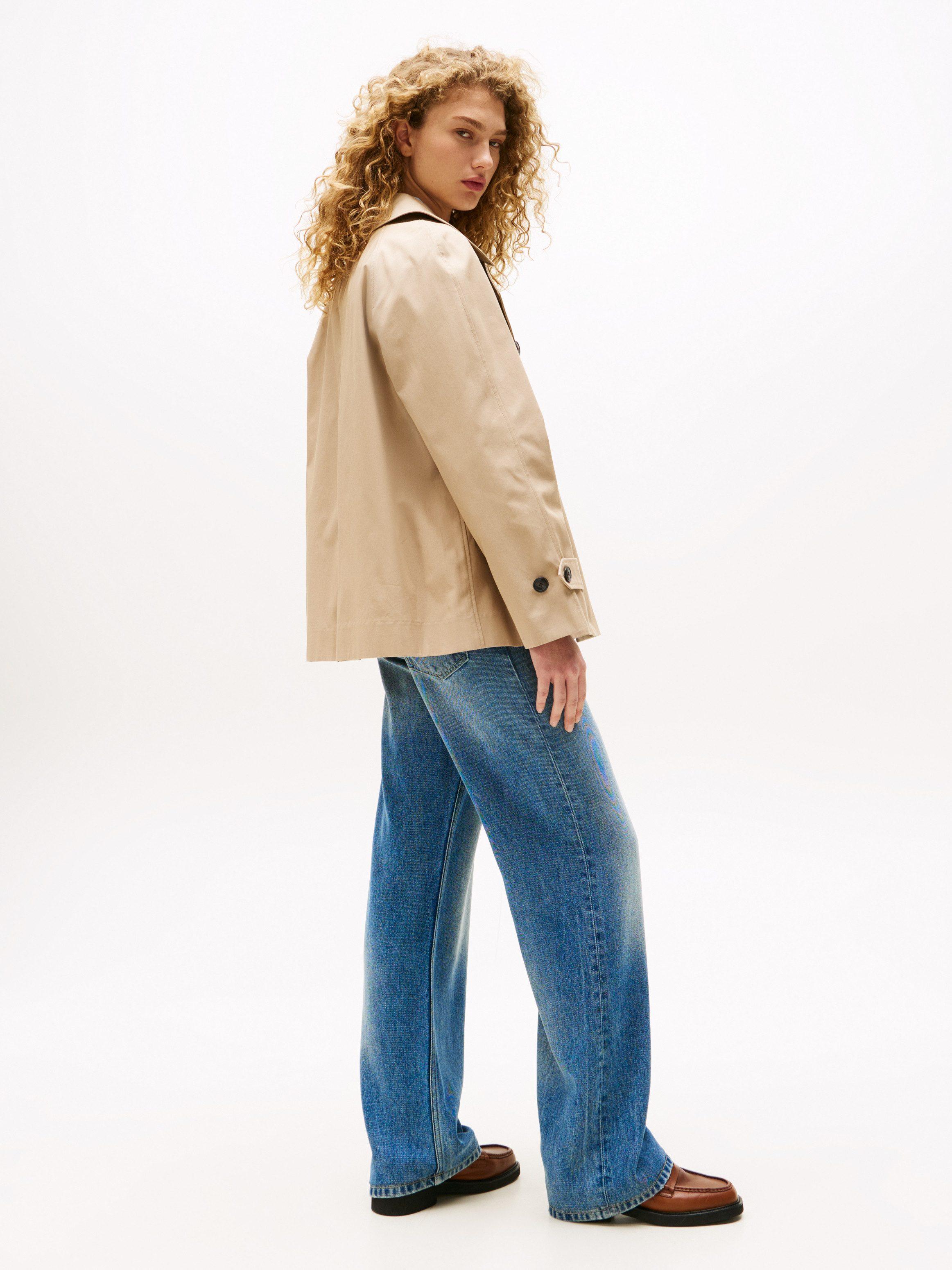 Tommy Hilfiger Trenchcoat COTTON REG SHORT TRENCH COAT in Natur