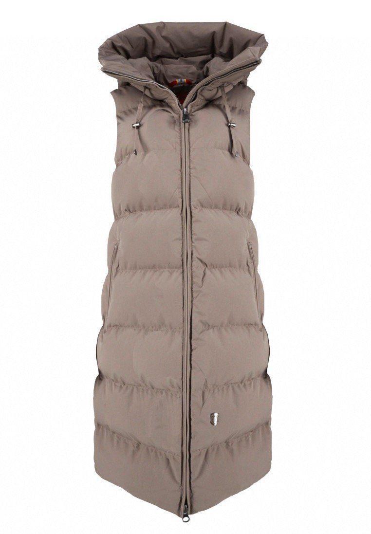 Steppweste Mit Fellkapuze Damen Winterjacke Damen Westen Mit