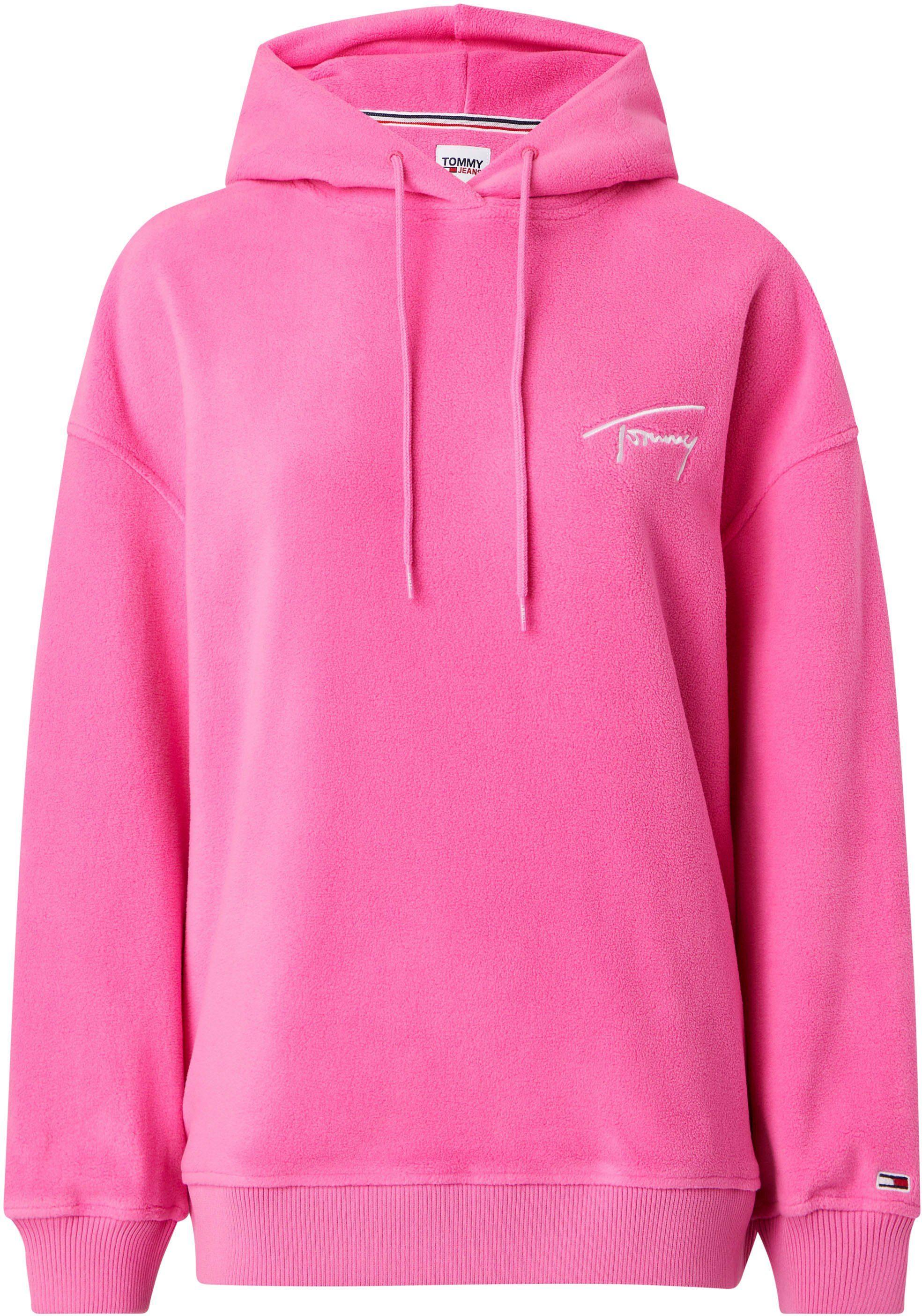 Tommy Hilfiger Sweatshirt TJW OVRSZD WNTRZD SIGNATURE HOOD mit  Logo-Stickerei in Pink | Lyst DE