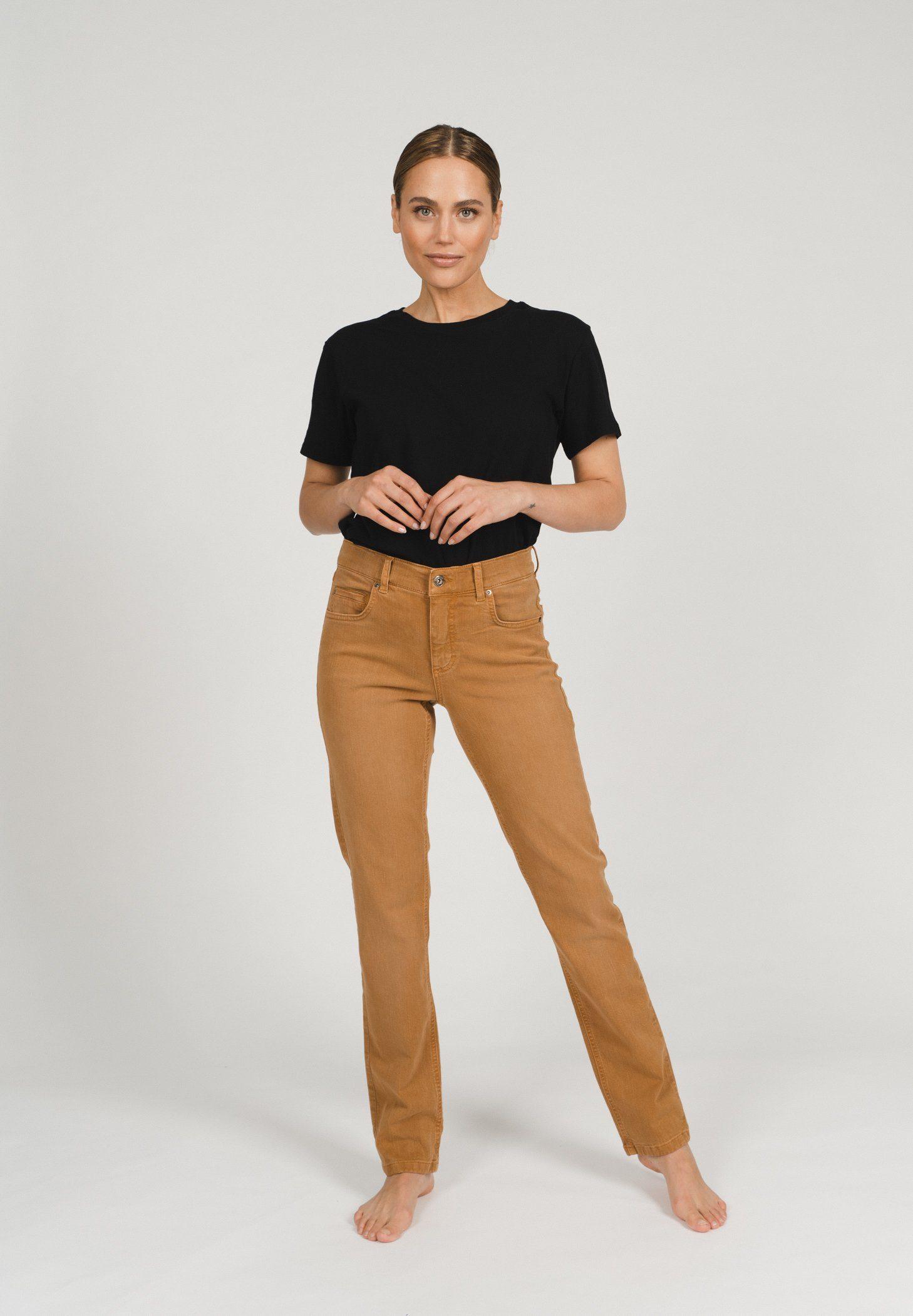 ANGELS Straight-Jeans Cici in Coloured Denim in Gelb | Lyst DE
