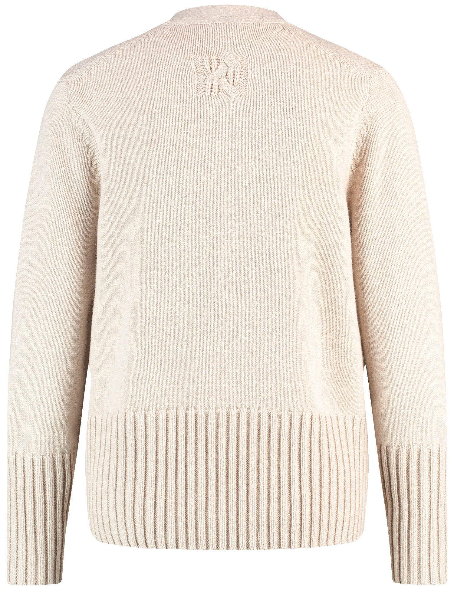 Strickpullover Curryfarbene Strickjacke Gerry Weber Karierter