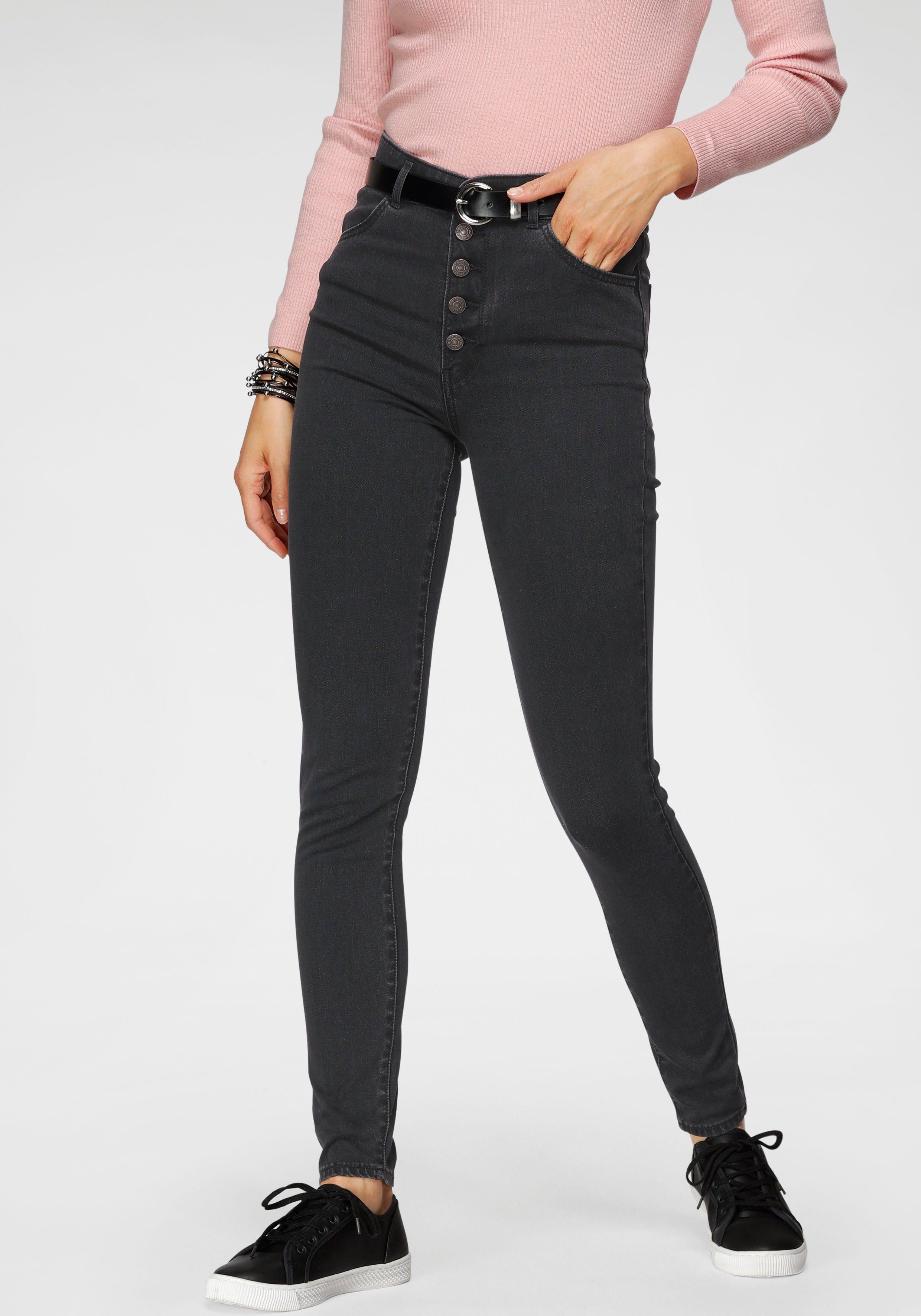 Levi's Denim Nu 20% Korting: ® High-waist Jeans in het Zwart - Lyst