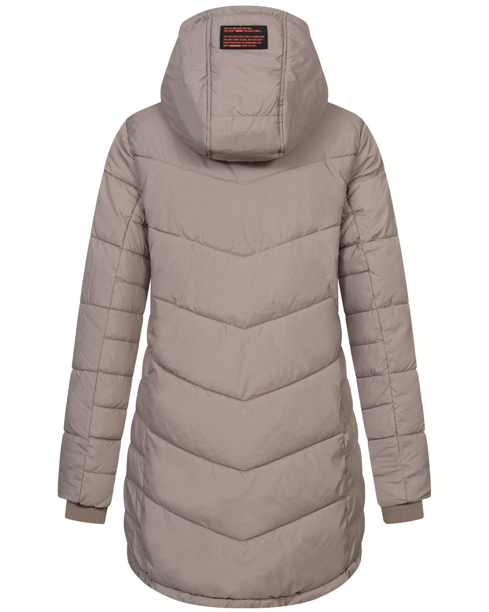 Jacke Sublevel Mantel Grau SUBLEVEL Steppjacke Winter Jacke Mantel