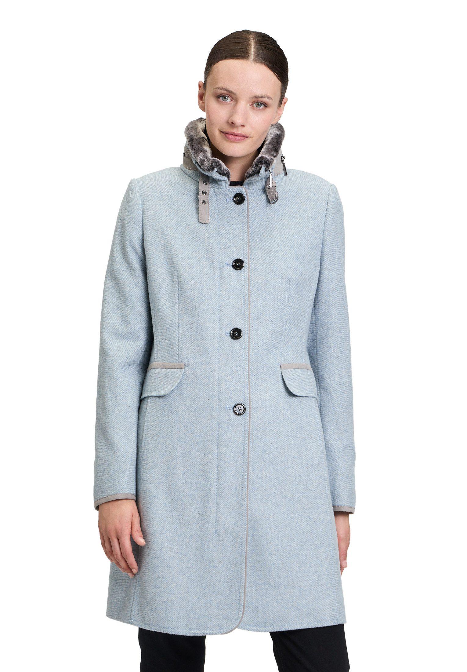 Gil Bret Wollmantel Mit Wattierung Barbara Lebek Wendejacke Blau