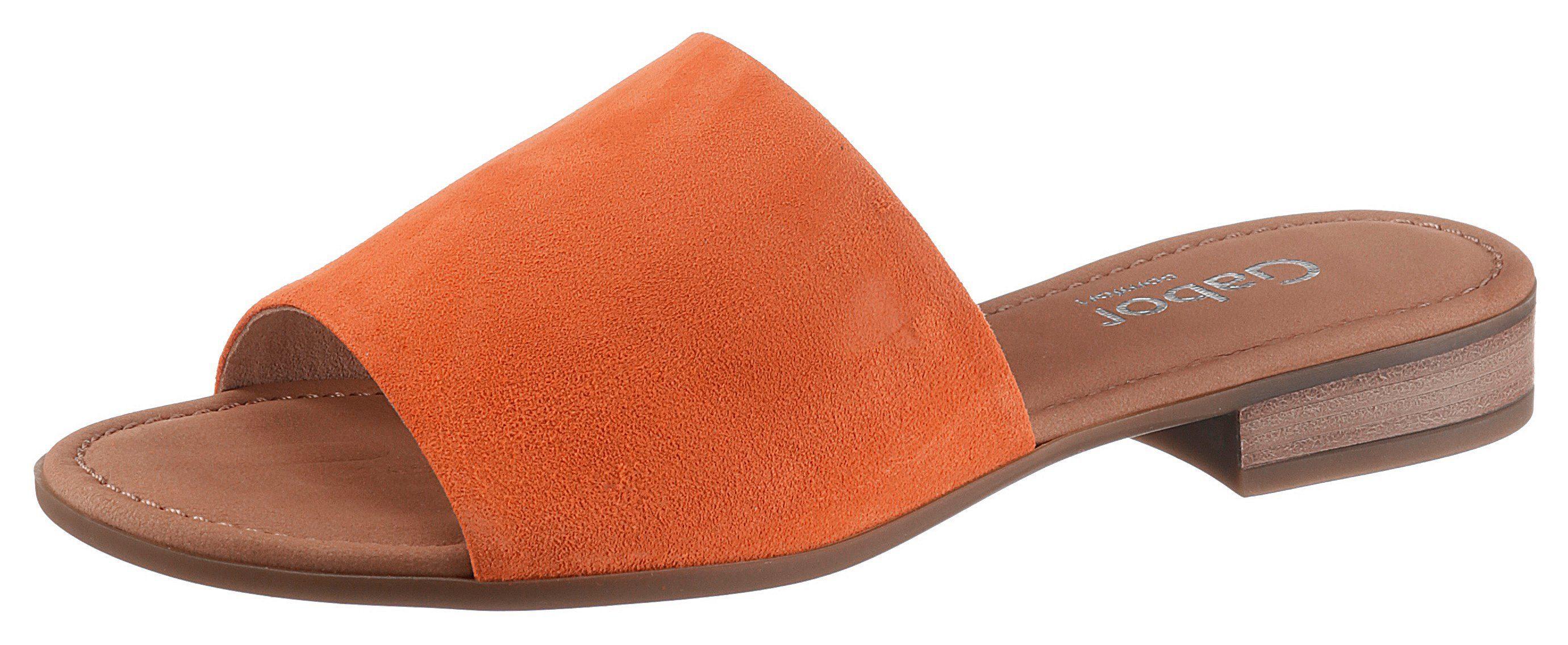Gabor Slippers Rhodos Met Stretchinzet in het Oranje - Lyst