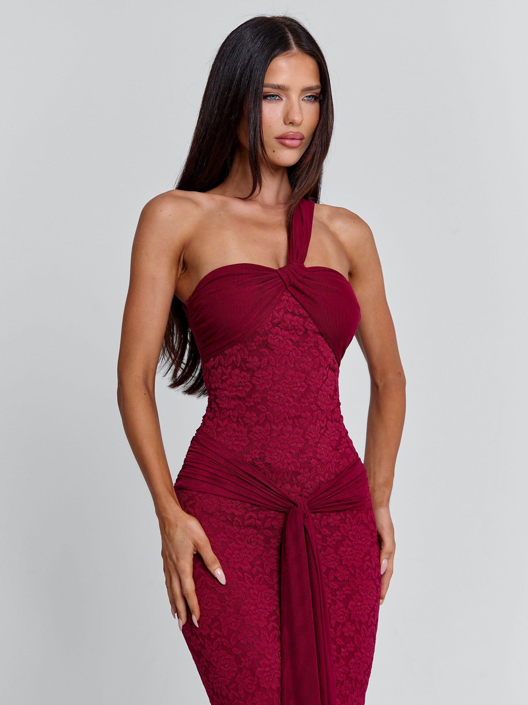 open lace back dress Women's Lorelei Mini Dress Red in Size Small by Outcast