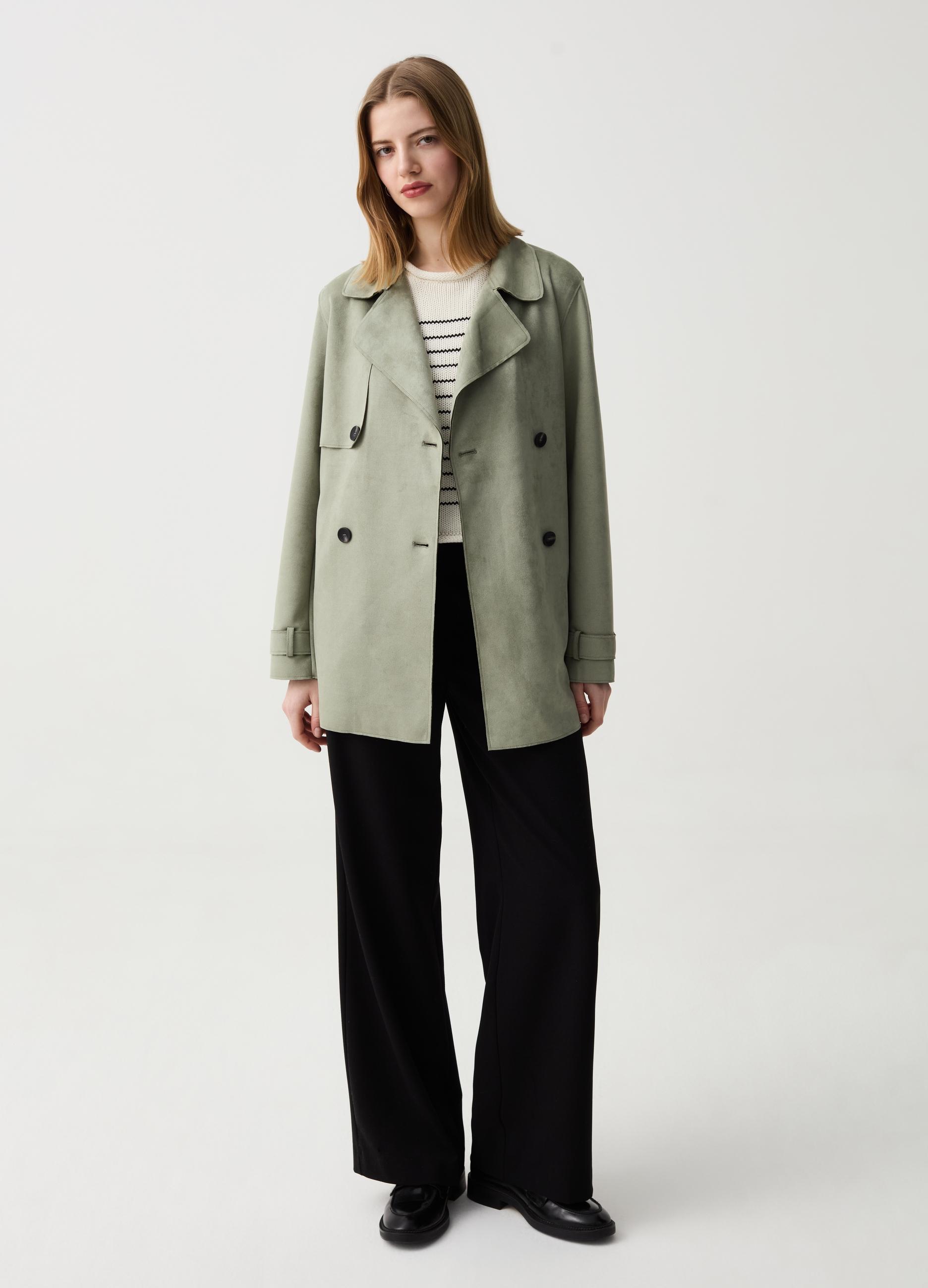 Cappotto scamosciato donna hotsell