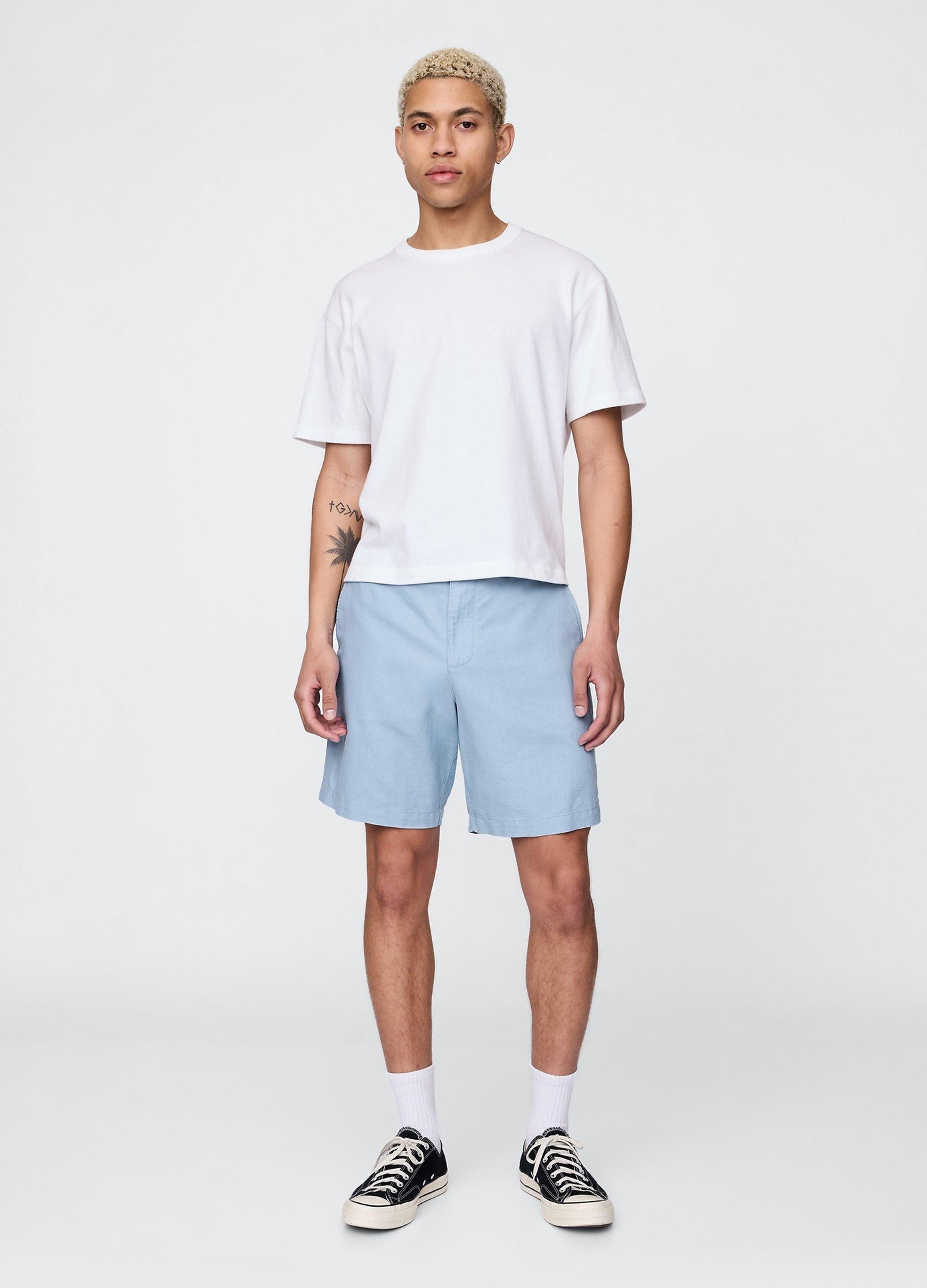 Pantaloncini Cargo Da Uomo Corti Traspiranti Pantaloni Da Jogging Da Uomo In Cotone Corti Pantaloni Da Fitness Con Tasche Corte Pantaloni Corti Da Uomo Estivi Tinta Unita Uomo Colore Con Tasche - Foto 7