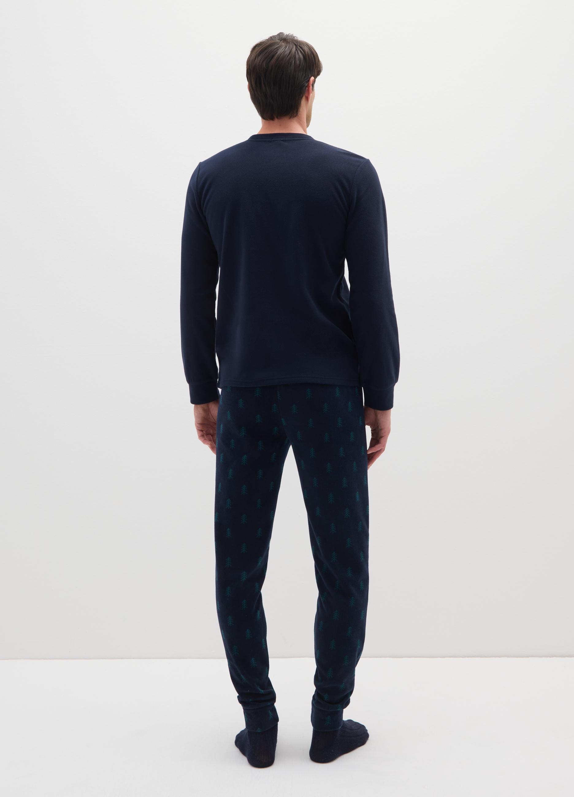 Pigiama Lungo Regular Fit Con Motivi Natalizi, Uomo, Taglia da