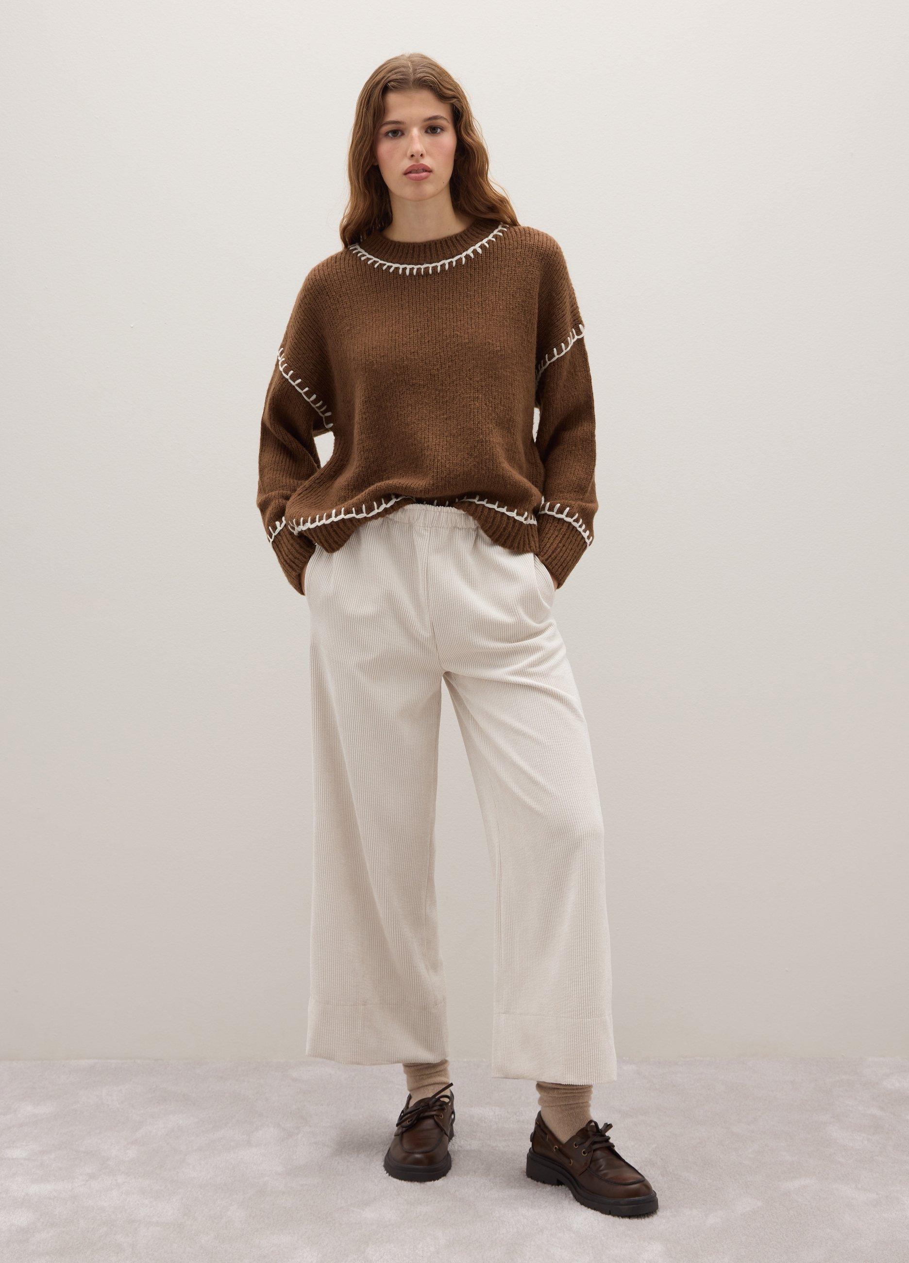 Pantaloni Bianchi di Piombo in Neutro Lyst