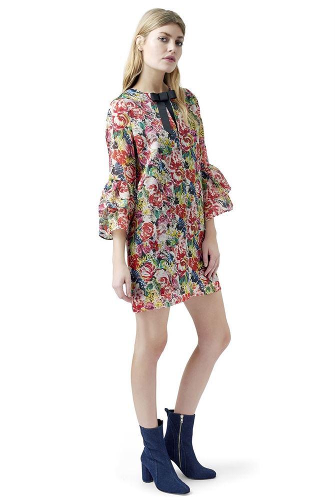 ganni seneca silk dress