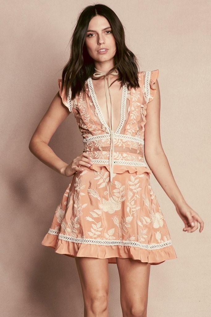 for love and lemons jean mini dress