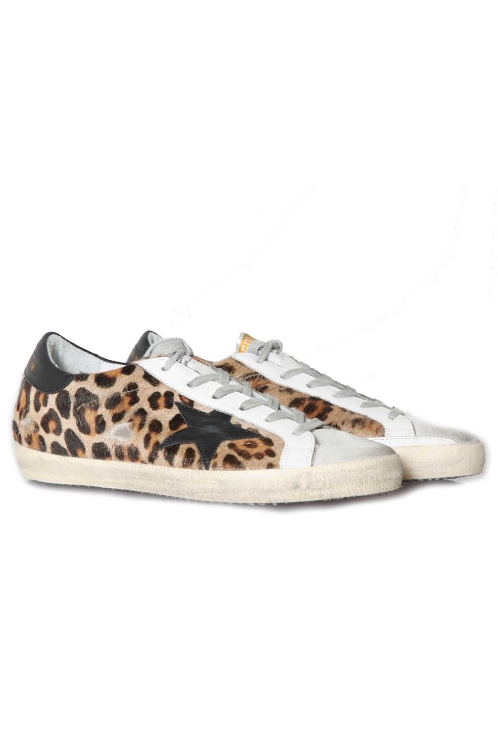 leopard golden goose sneakers womens