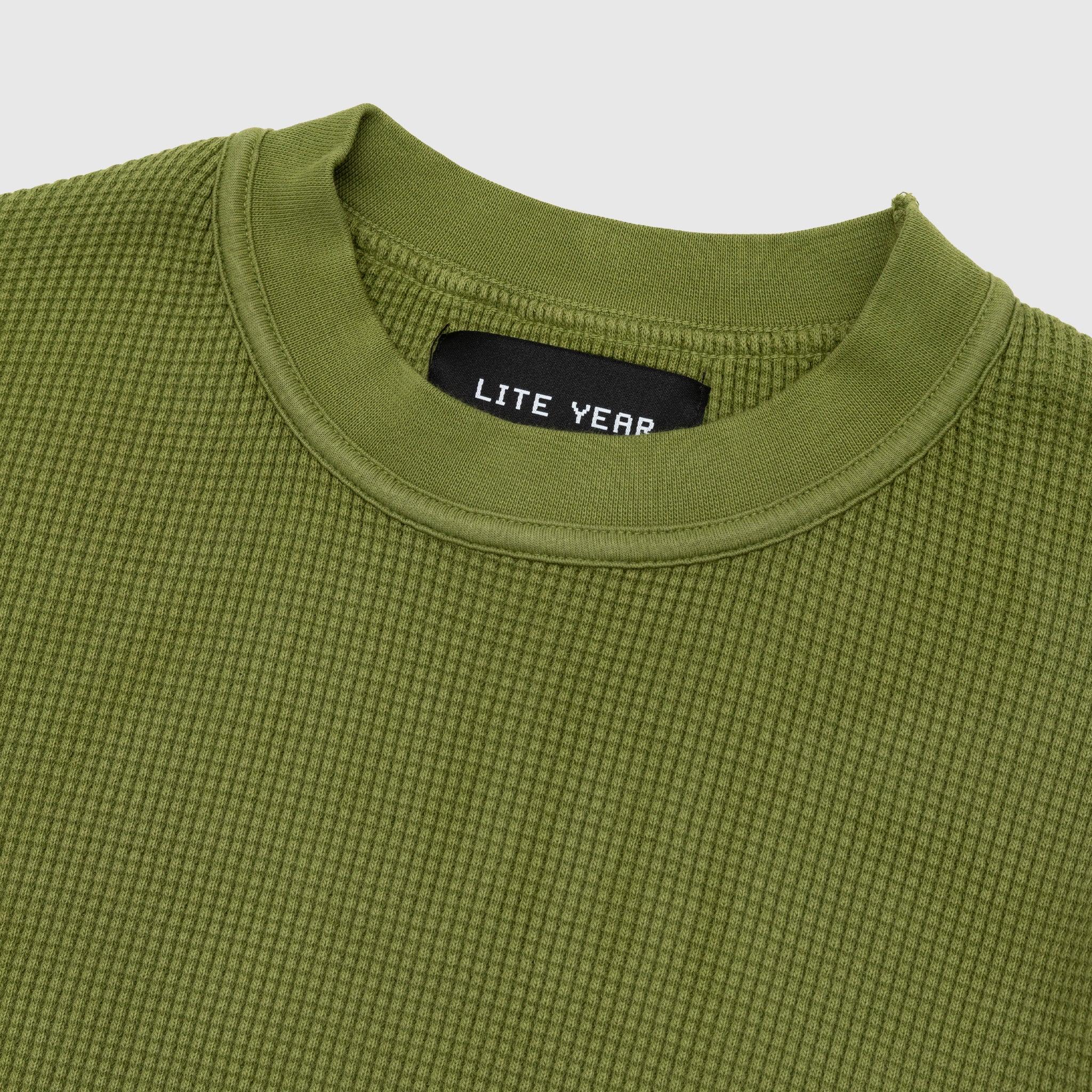Lite Year Heavy Weight Waffleknit Thermal in Green for Men | Lyst