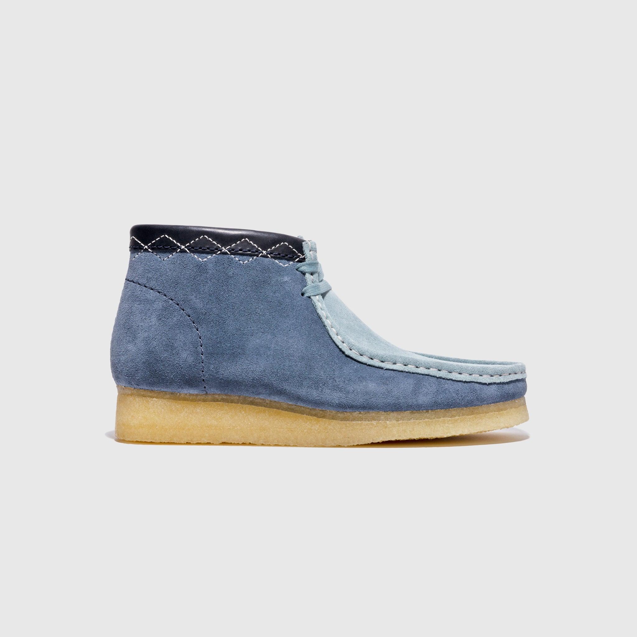 Clarks Wallabee Boot Stitch in Blue for Men | Lyst