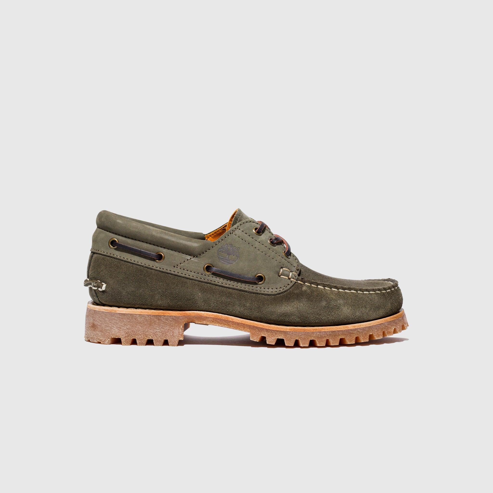Timberland Authentic Handsewn Boat Shoe in Green for Men | Lyst